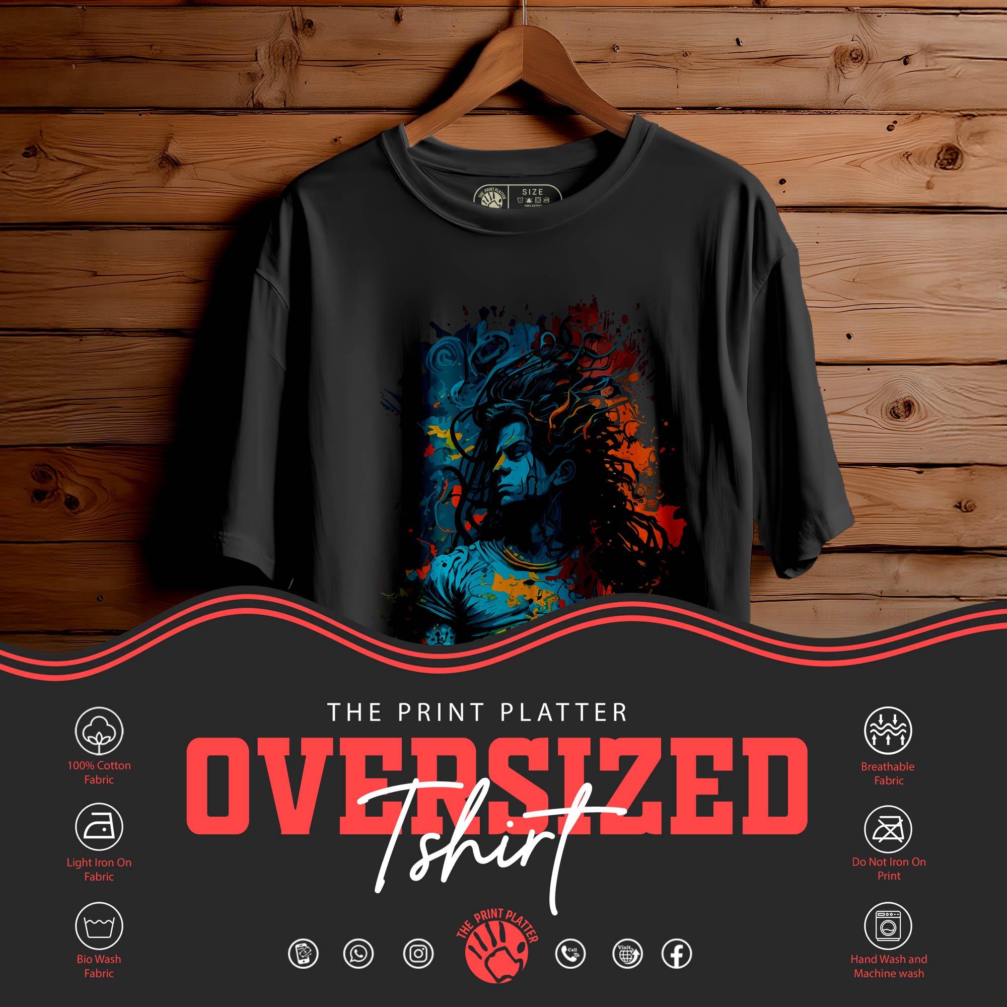 GOD SHIVA Oversized Unisex T-Shirt |438