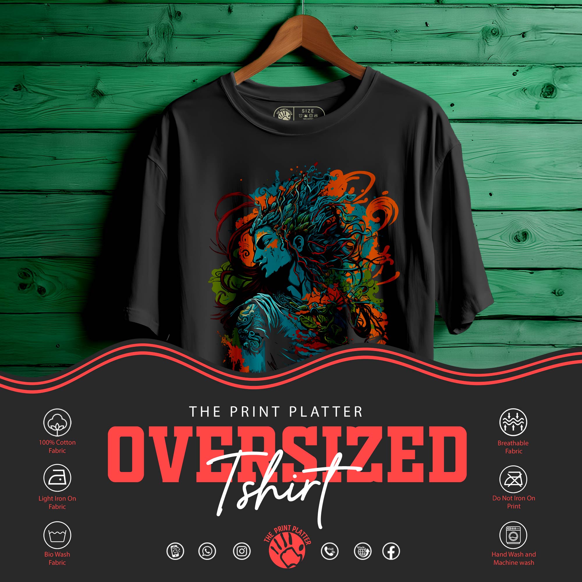 GOD SHIVA Oversized Unisex T-Shirt |440