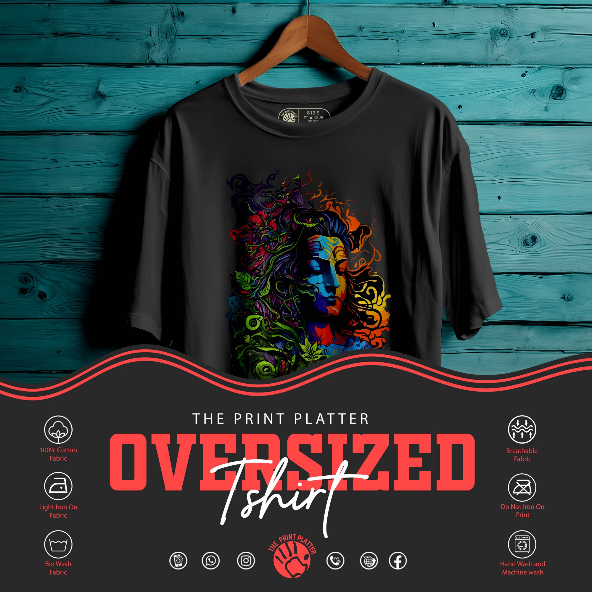 GOD SHIVA Oversized Unisex T-Shirt |442