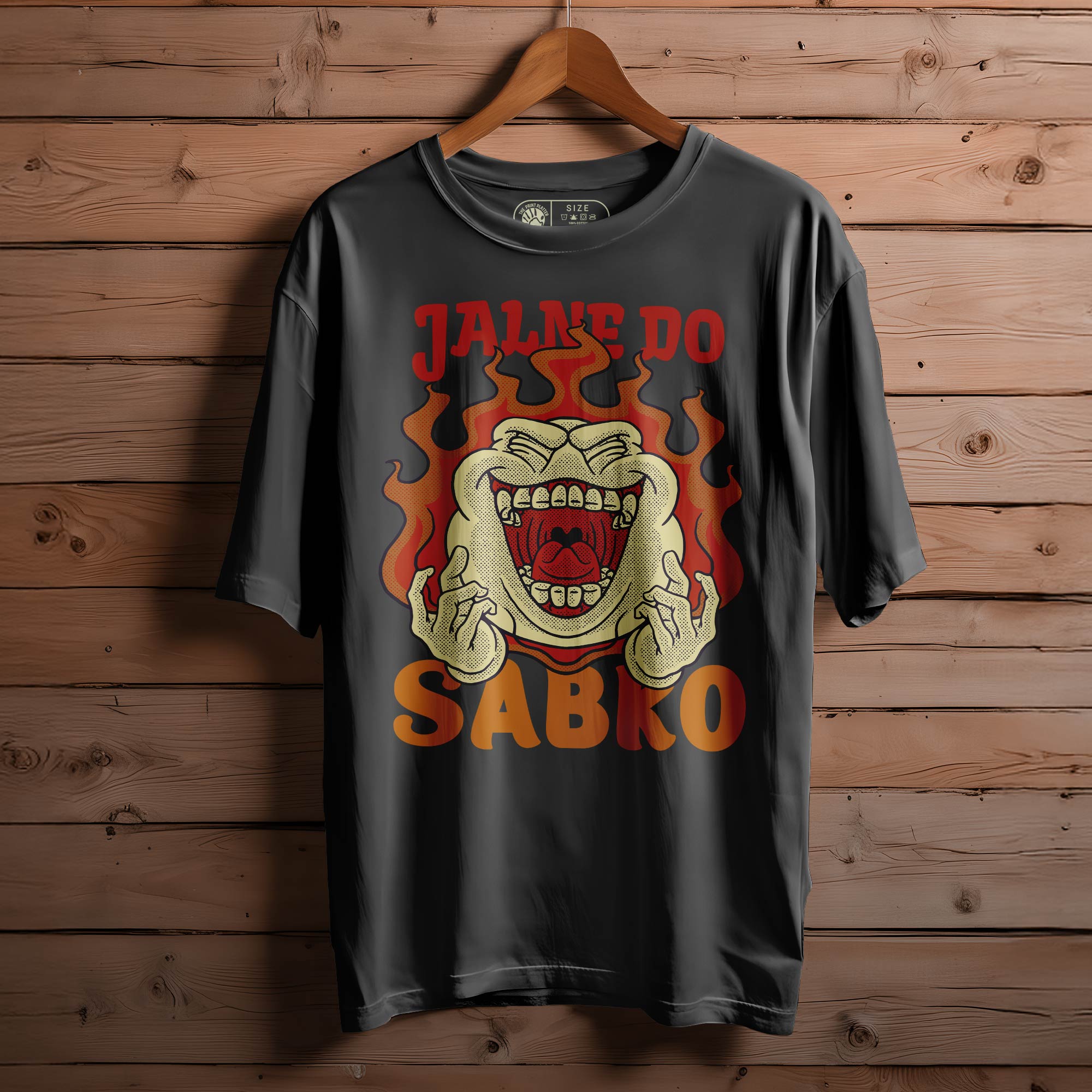 JALNE DO SABKO Oversized Black T-shirt Bio Wash| 47