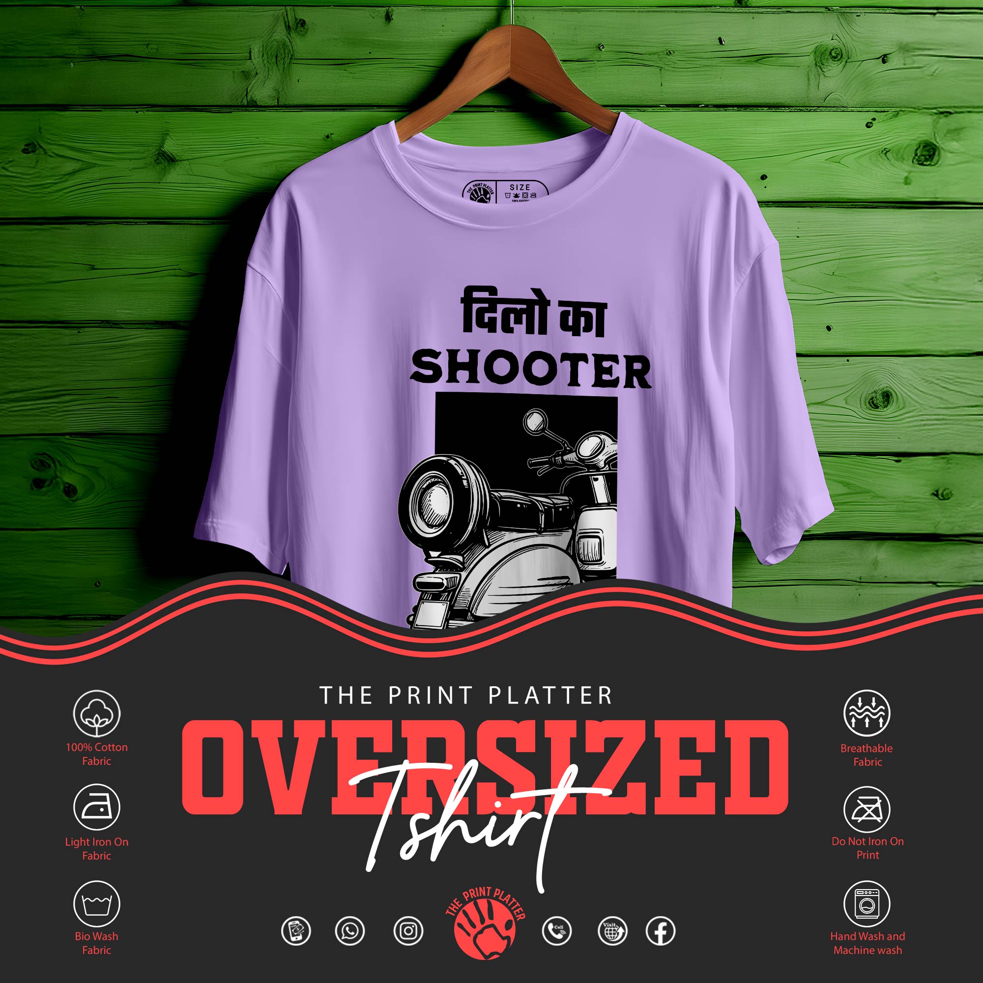 DILO KA SHOOTER Oversized Black T-shirt Bio Wash| 64