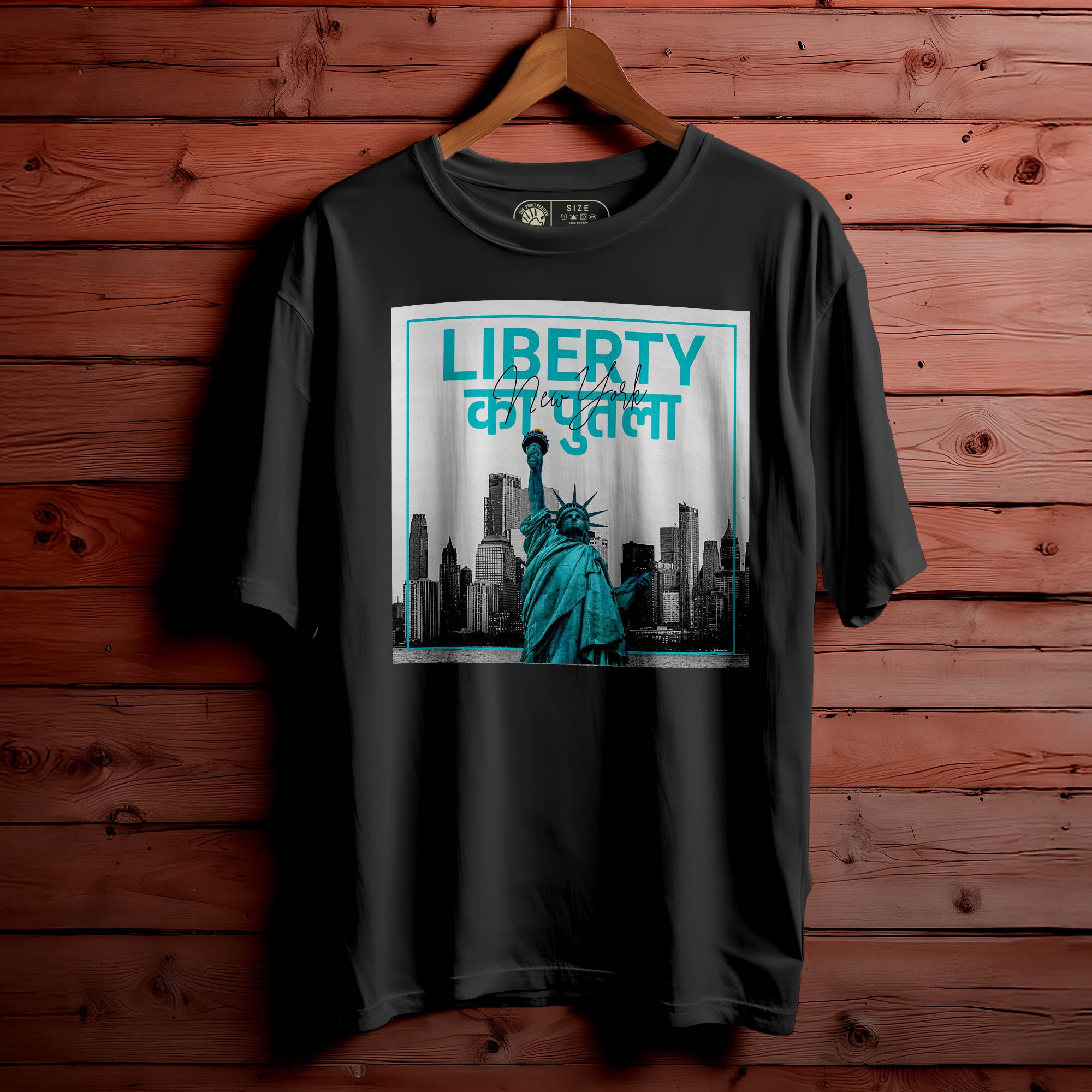 LIBERTY-KA-PUTLA OVERSIZED T-SHIRT FOR UNISEX BIO WASH |75