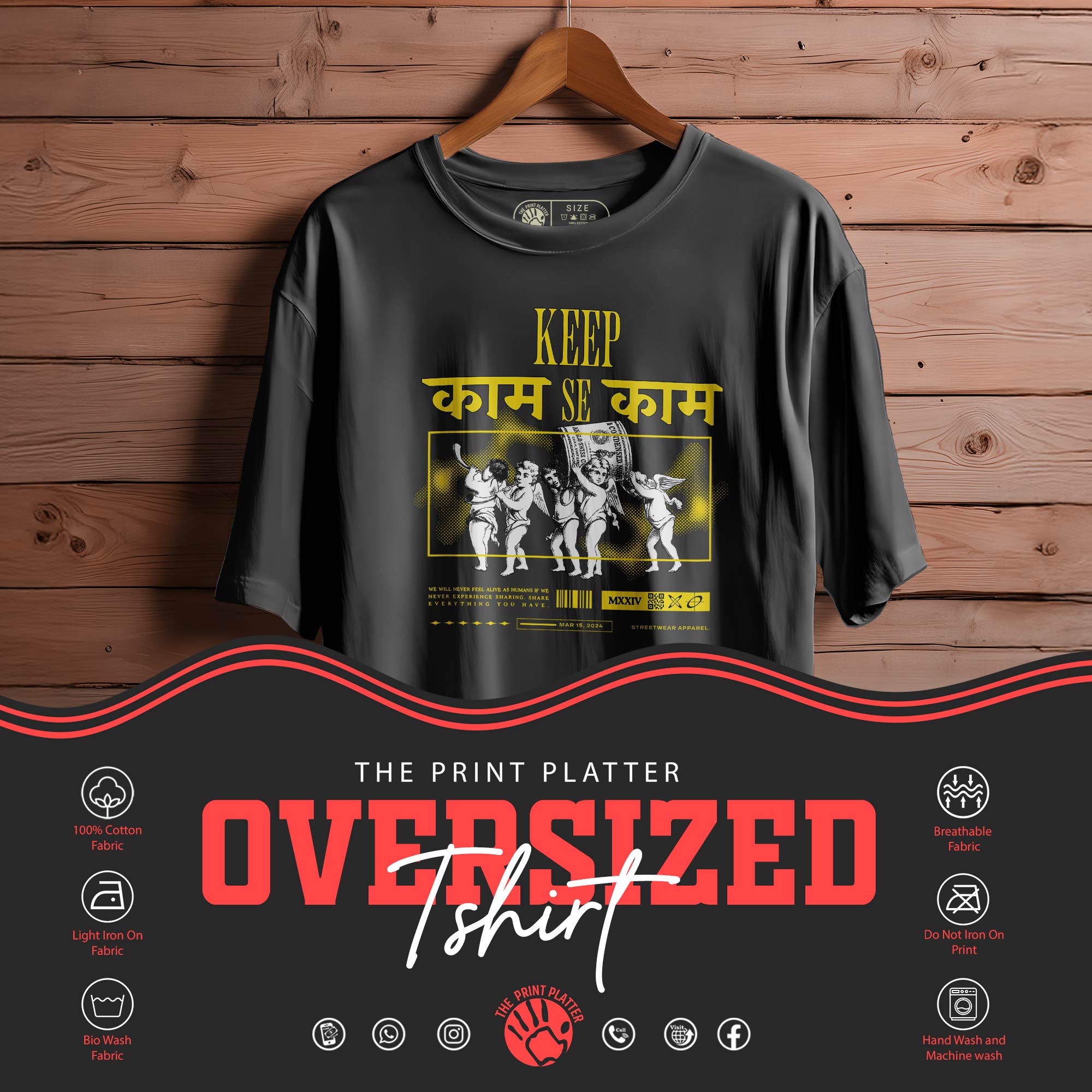 KEEP-KAAM-SE-KAAM T-SHIRT FOR MEN OR WOMEN |95