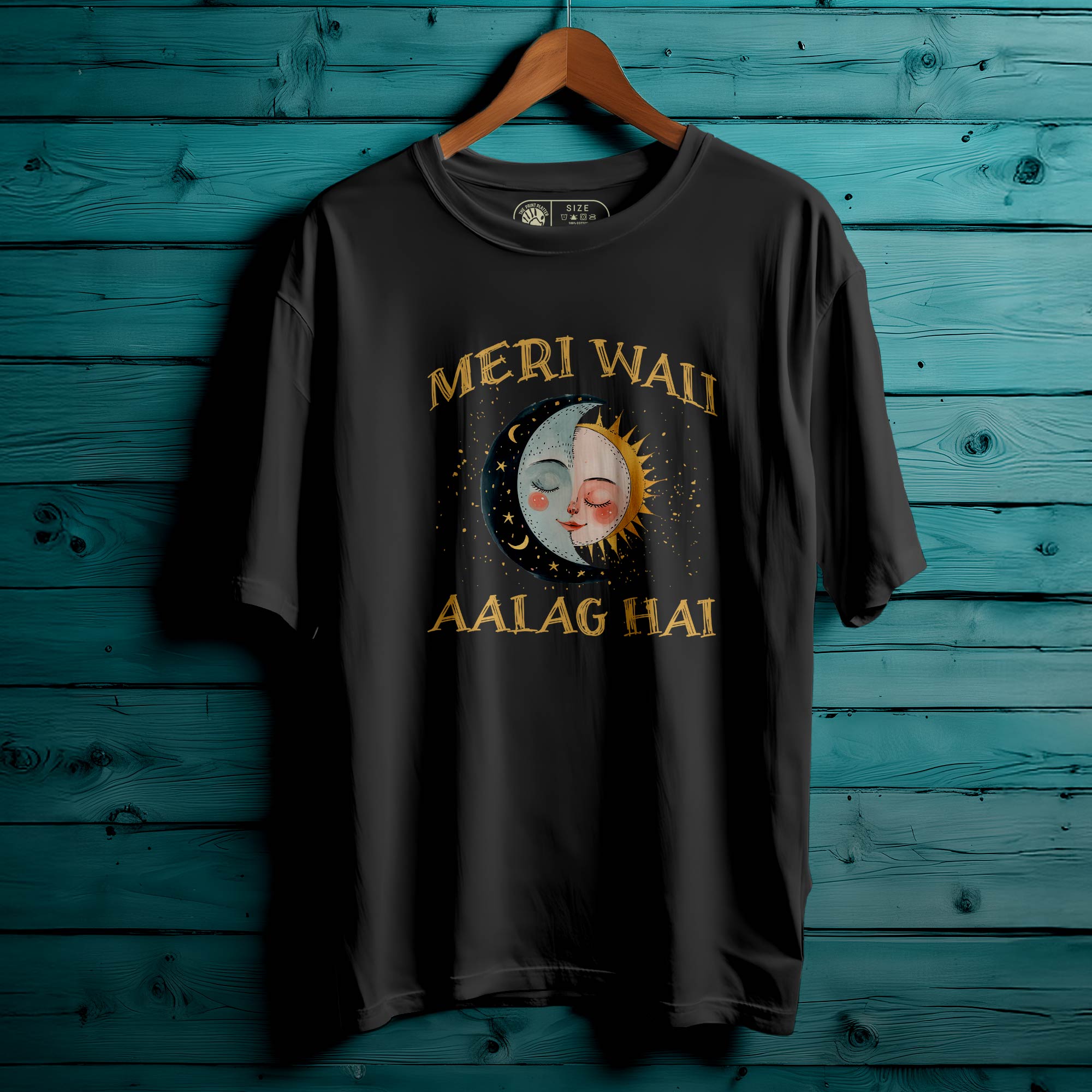 MERI WALI ALAG HAI OVERSIZED T-SHIRT FOR UNISEX BIO WASH 97