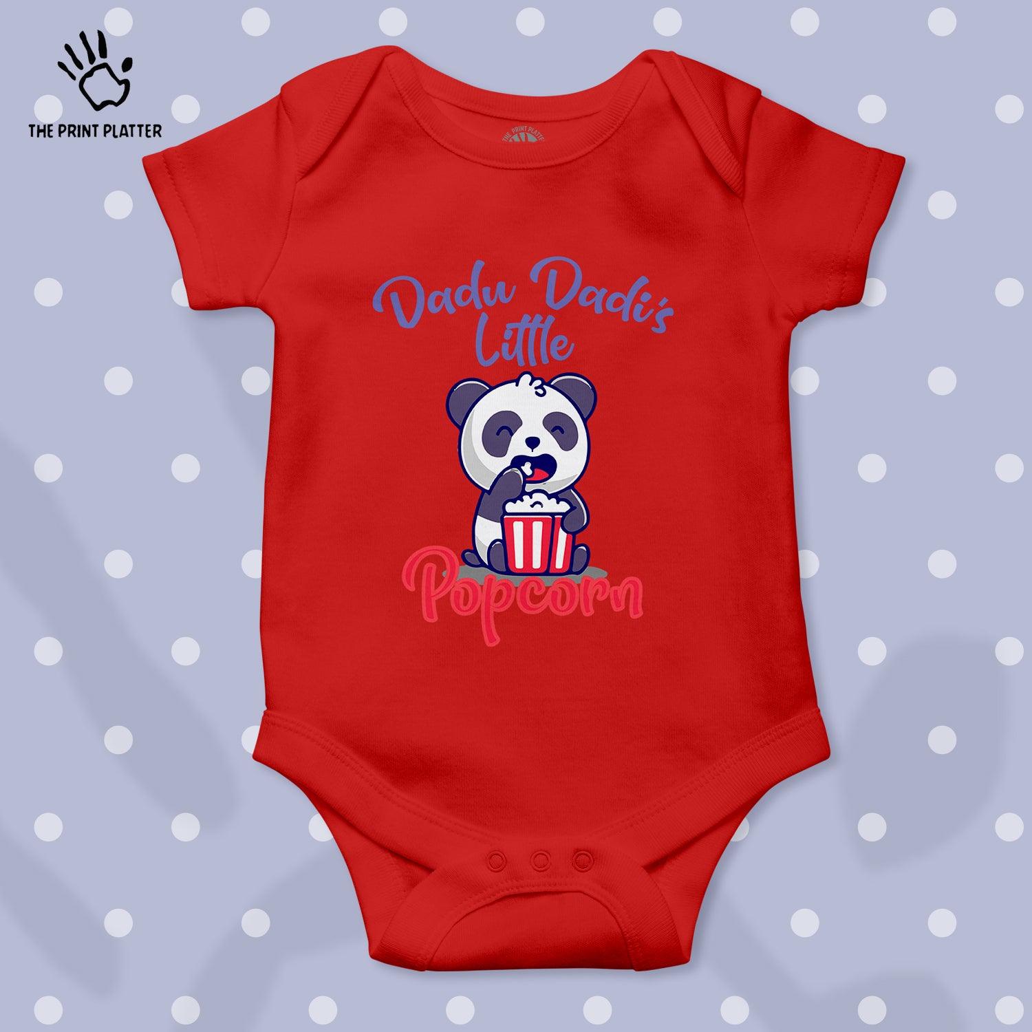 Dadu Dadi's Little Popcorn Unisex Half Sleeve Romper