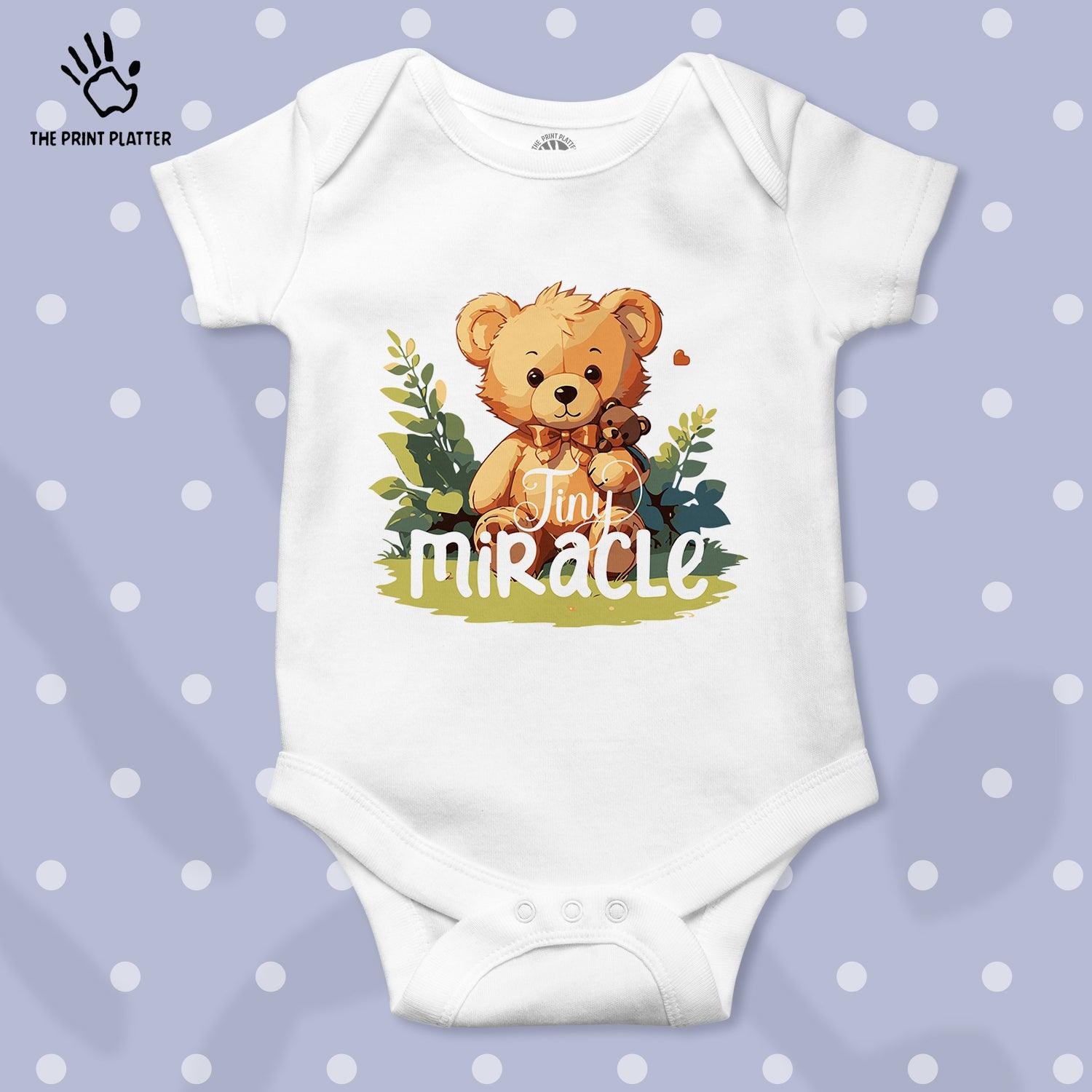 Tiny Miracle Unisex Half Sleeve Romper