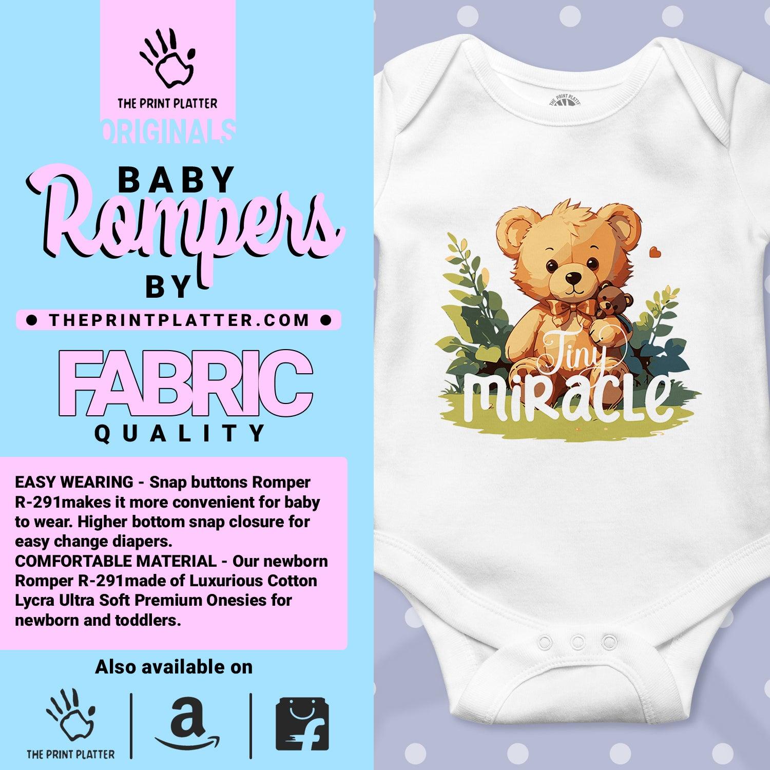 Tiny Miracle Unisex Half Sleeve Romper
