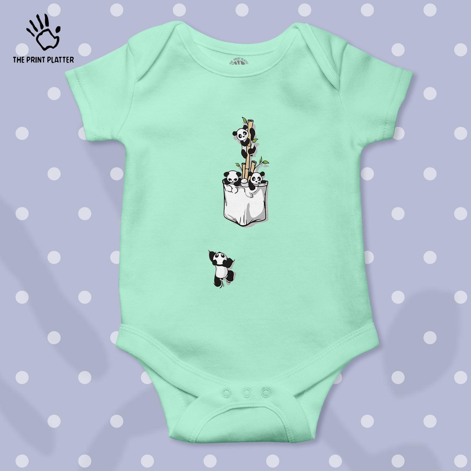 Panda Unisex Half Sleeve Romper