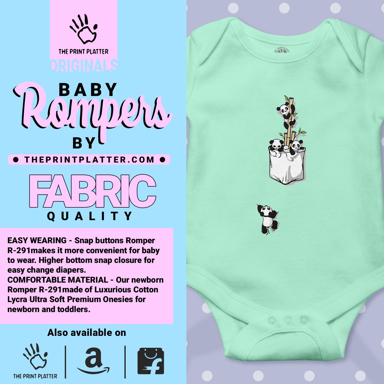 Panda Unisex Half Sleeve Romper