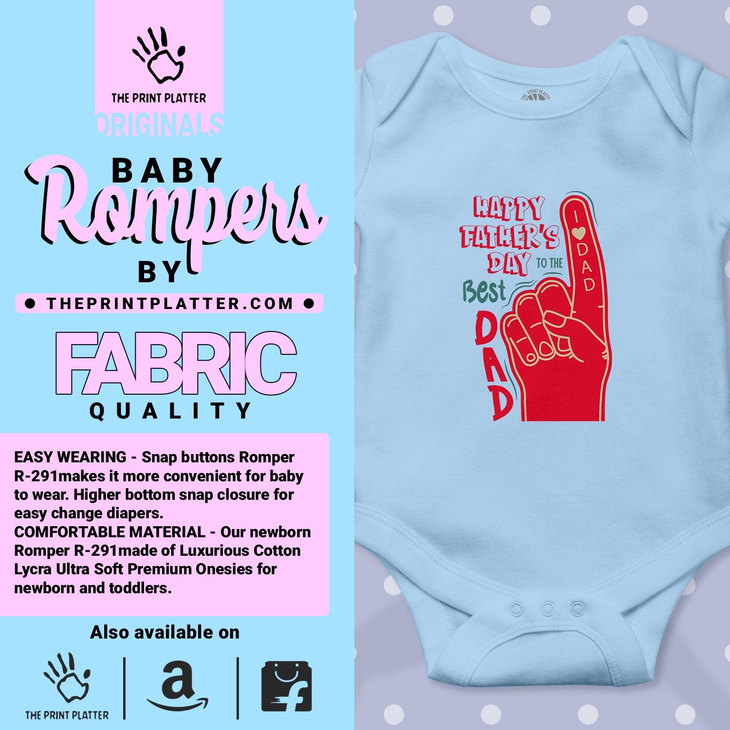 Happy Father's Day To The Best Dad Unisex Half Sleeve Romper