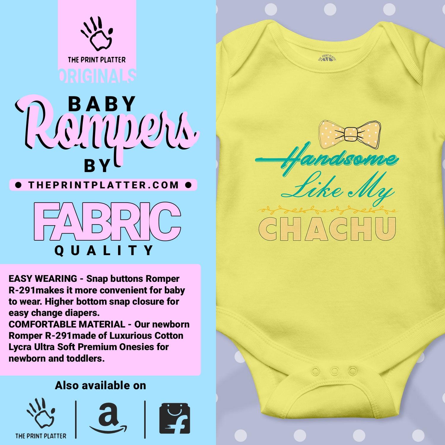 Handsome Like My Chachu Unisex Half Sleeve Romper