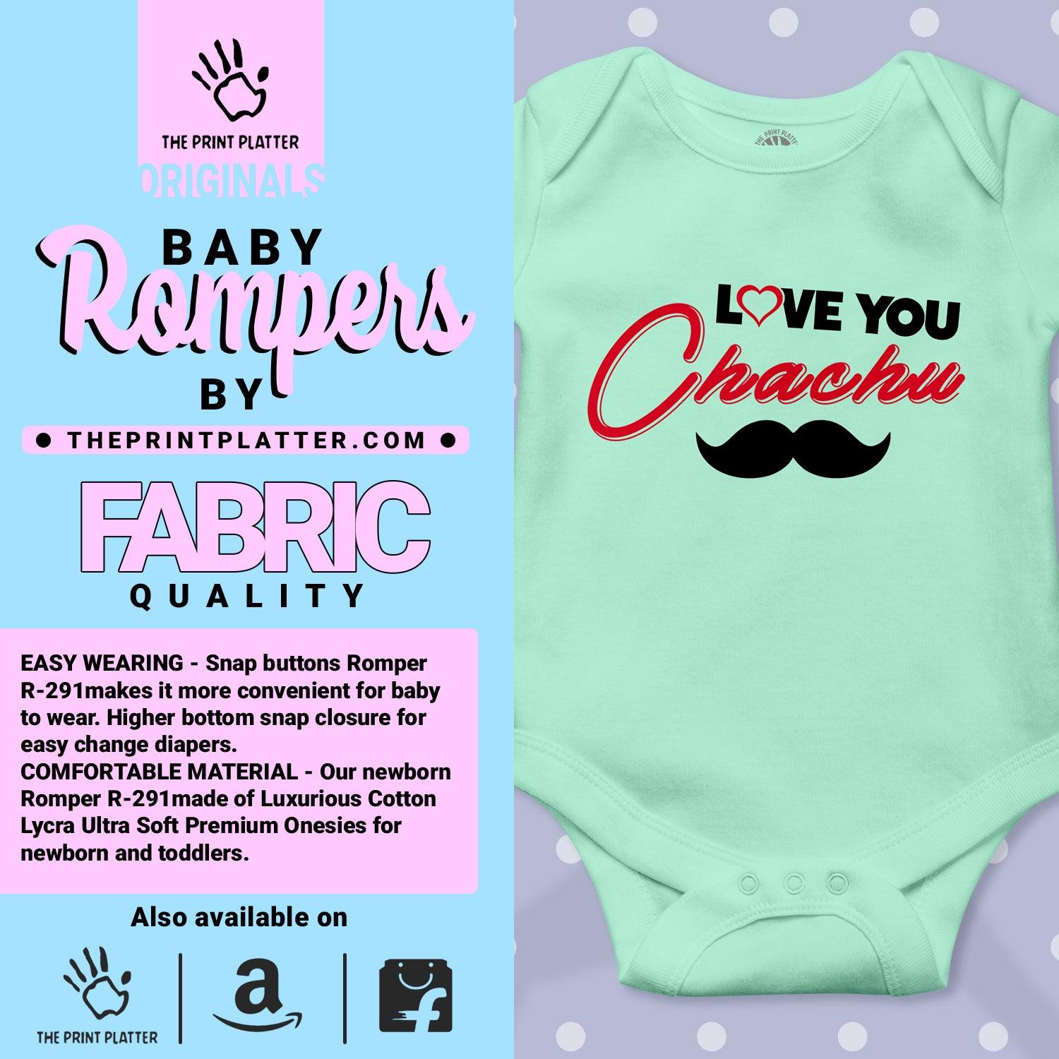 Love You Chachu Unisex Half Sleeve Romper