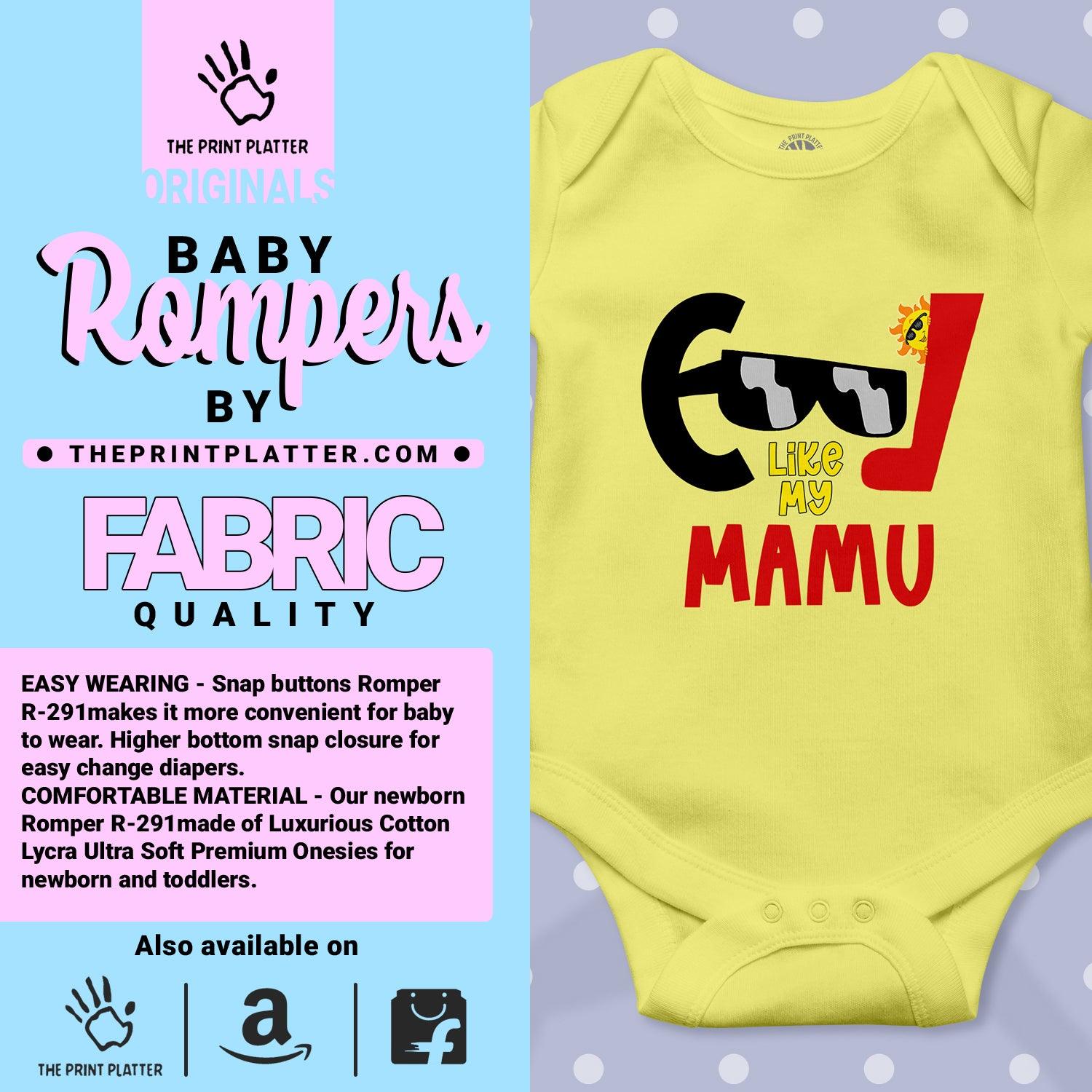 Cool Like My Mamu Unisex Half Sleeve Romper