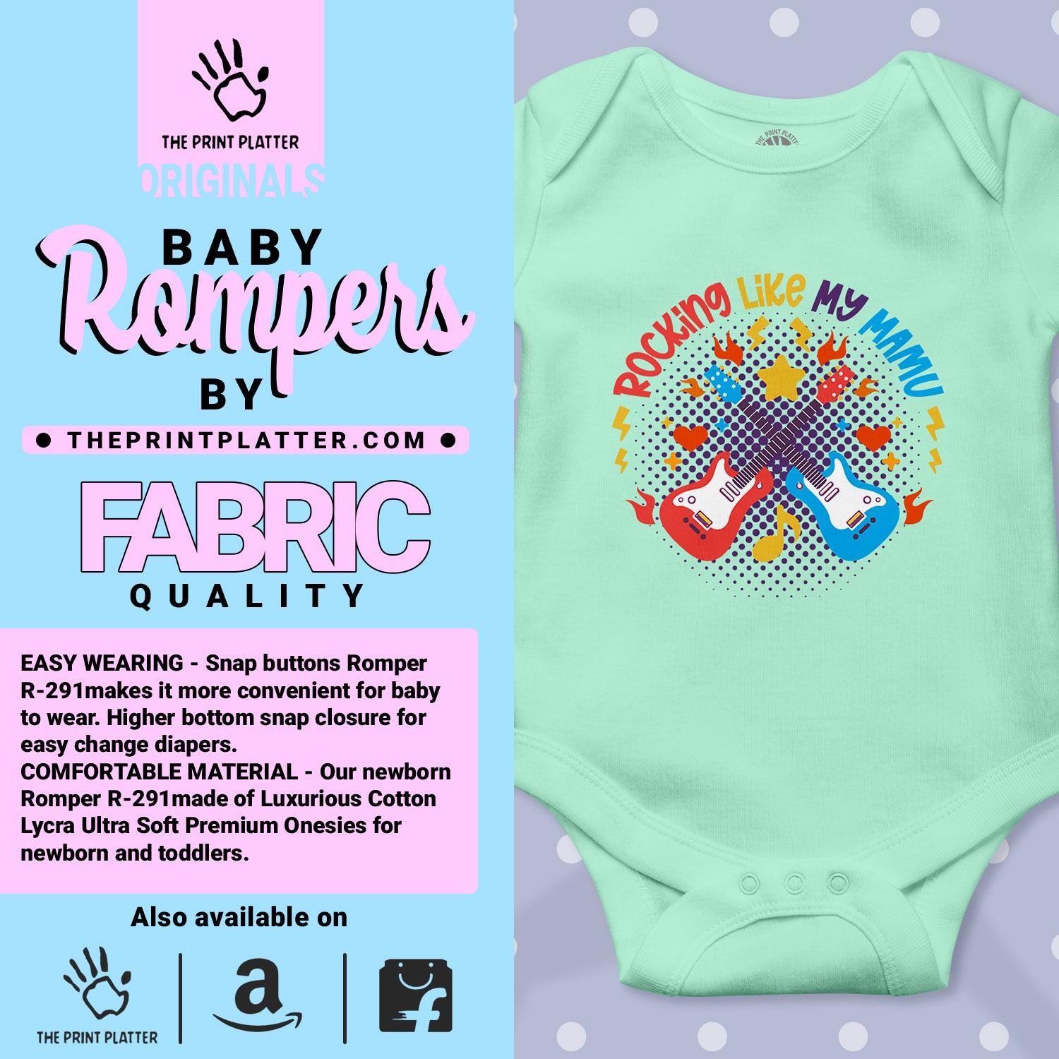 Rocking Like My Mamu Unisex Half Sleeve Romper