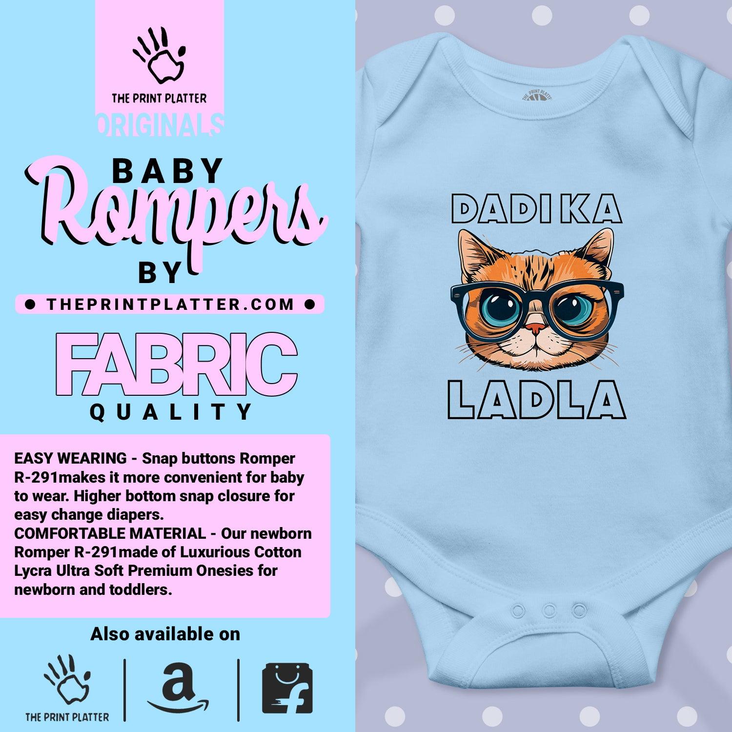 Dadi Ka Ladla Unisex Half Sleeve Romper