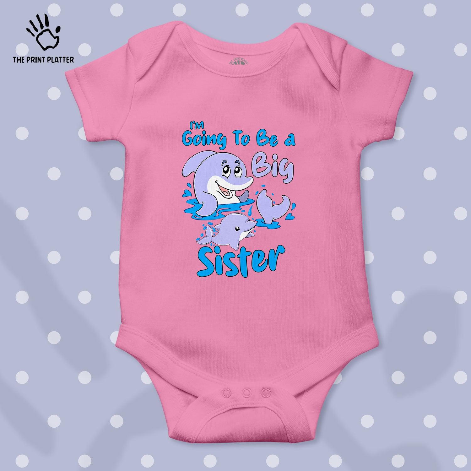 I'm Going To Be A Big Sister Unisex Half Sleeve Romper