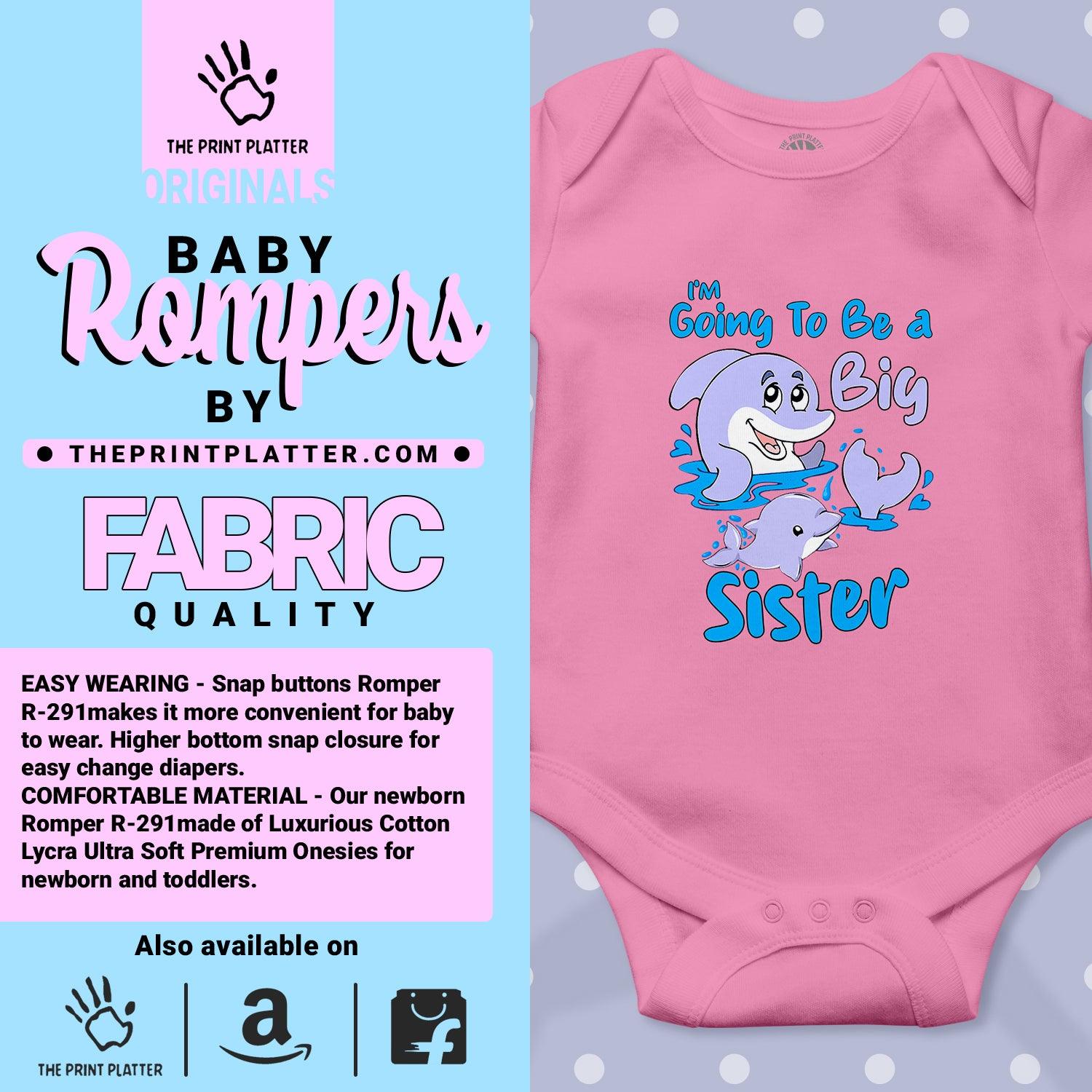 I'm Going To Be A Big Sister Unisex Half Sleeve Romper