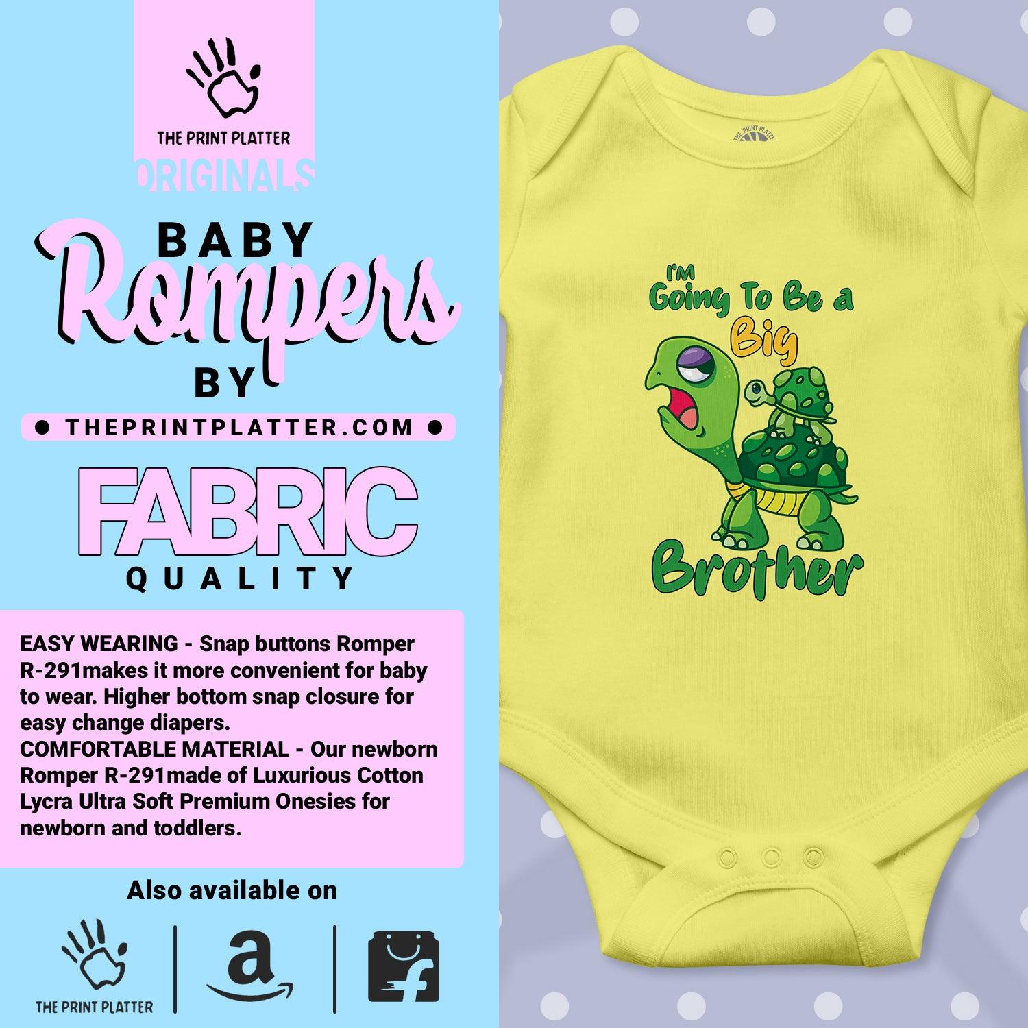 I'm Going To Be A Big Brother Unisex Half Sleeve Romper