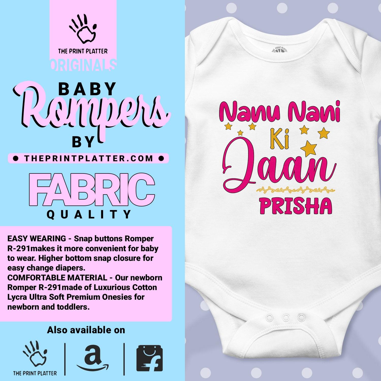 Nanu Nani Ki Jaan Prisha Unisex Half Sleeve Romper