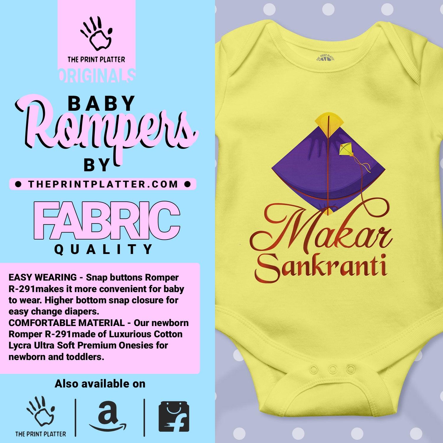 Makar Sankranti Unisex Half Sleeve Romper