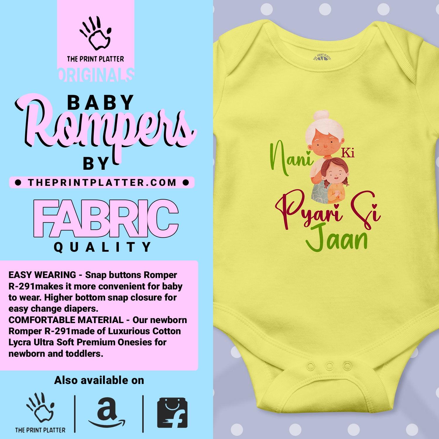 Nani Ki Pyaari Si Jaan Unisex Half Sleeve Romper