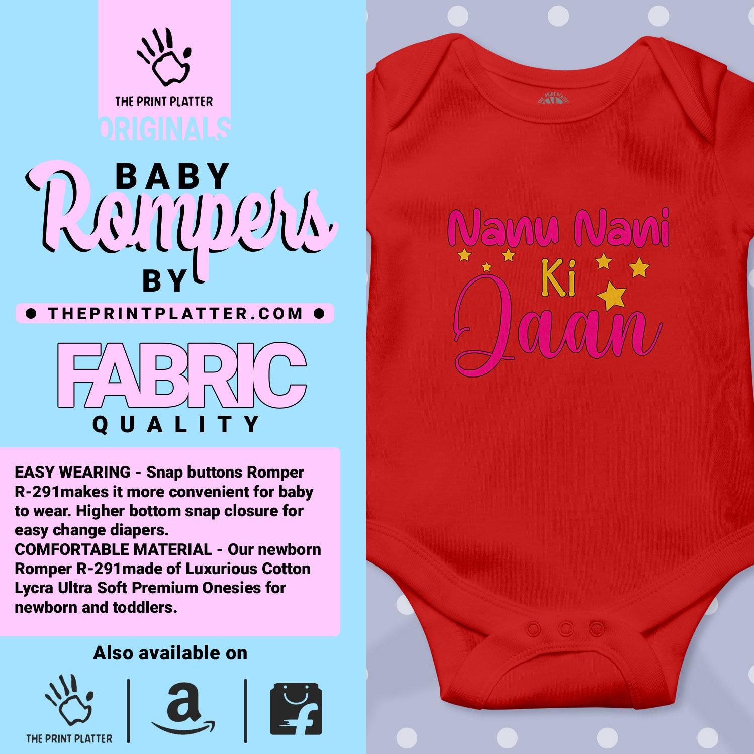 Nanu Nani Ki Jaan Unisex Half Sleeve Romper