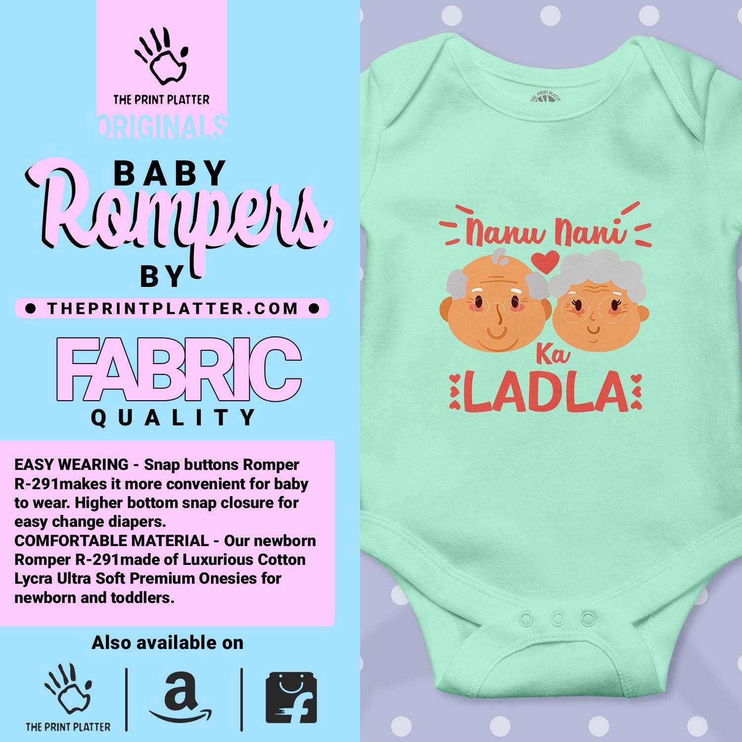 Nanu Nani Ka Ladla Unisex Half Sleeve Romper