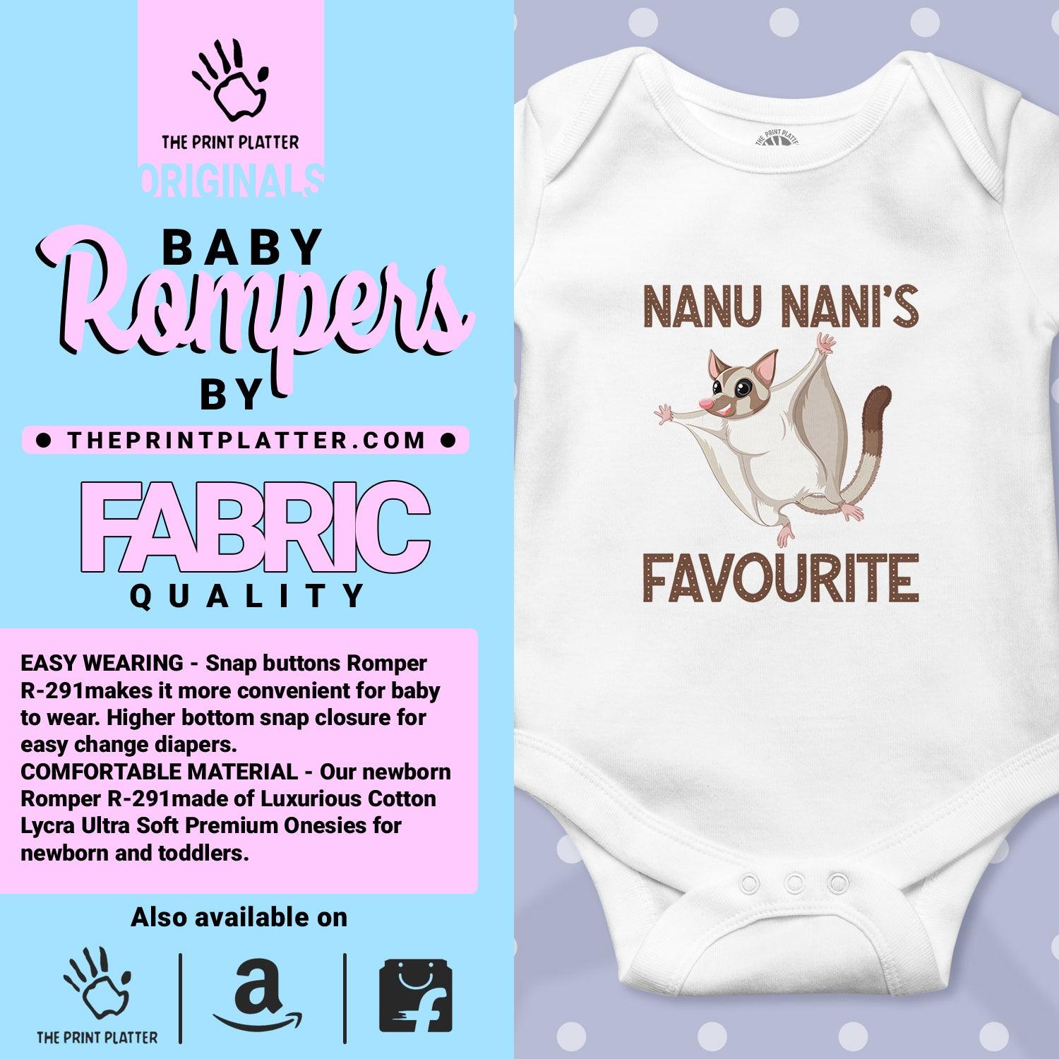 Nanu Nani's Favourite Unisex Half Sleeve Romper
