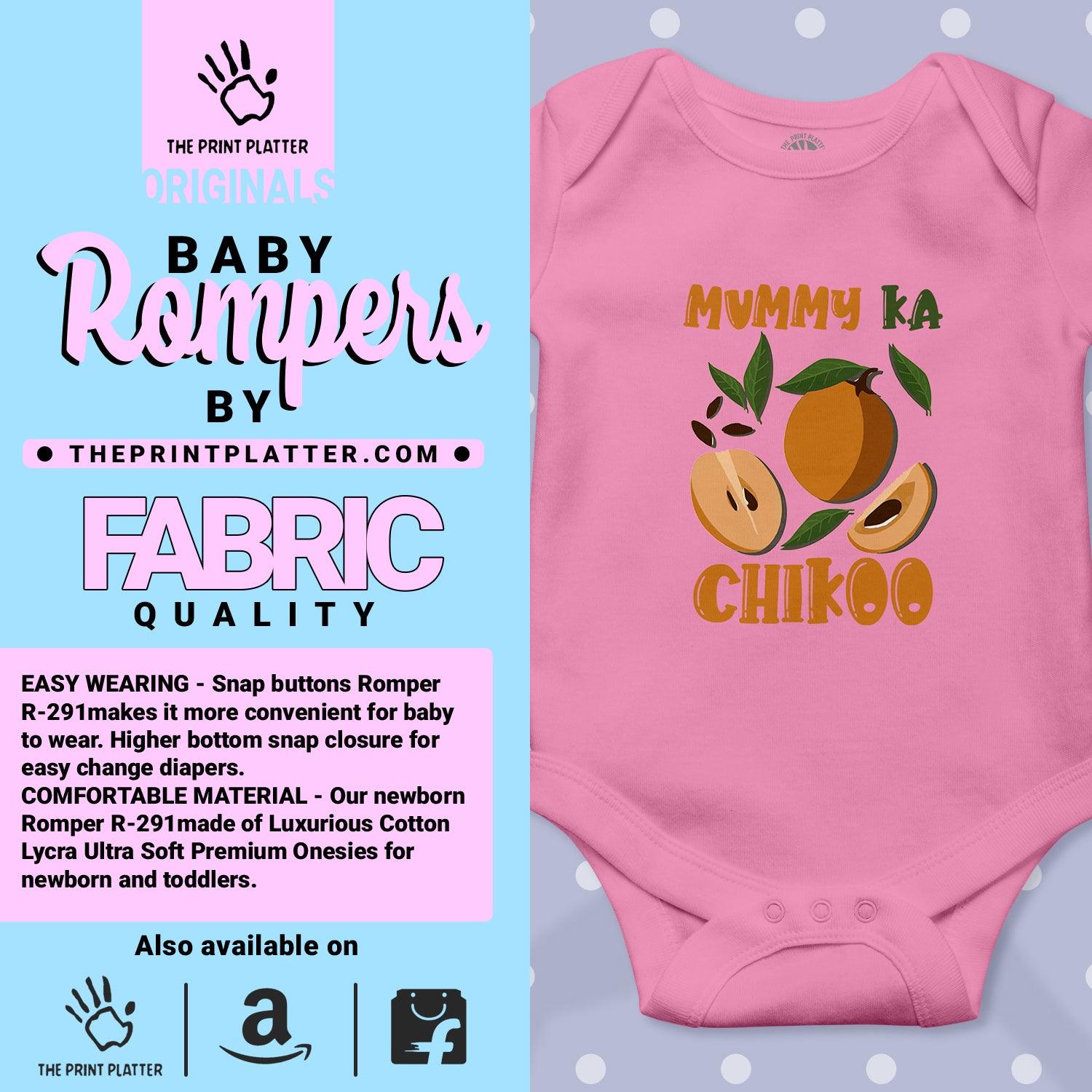 Mummy Ka Chikoo Unisex Half Sleeve Romper