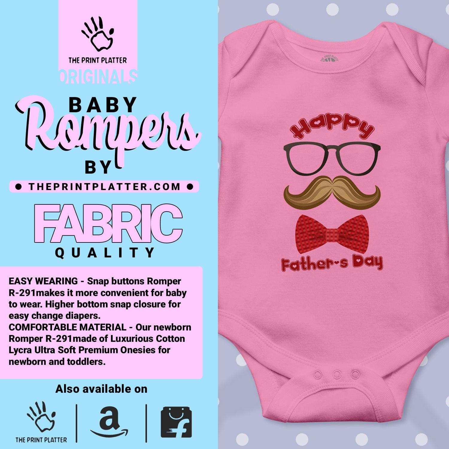 Happy Father's Day Unisex Half Sleeve Romper