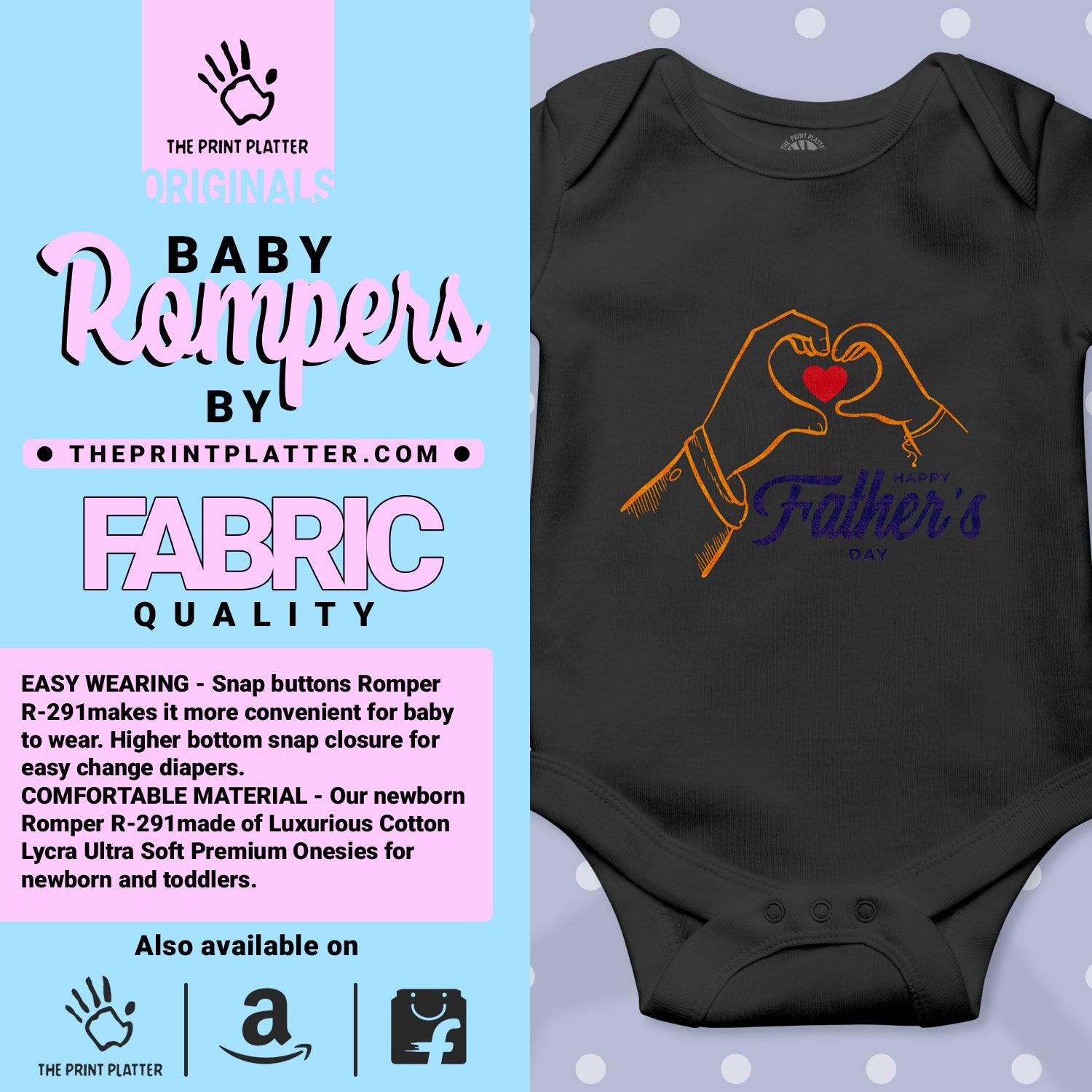 Happy Father's Day Unisex Half Sleeve Romper