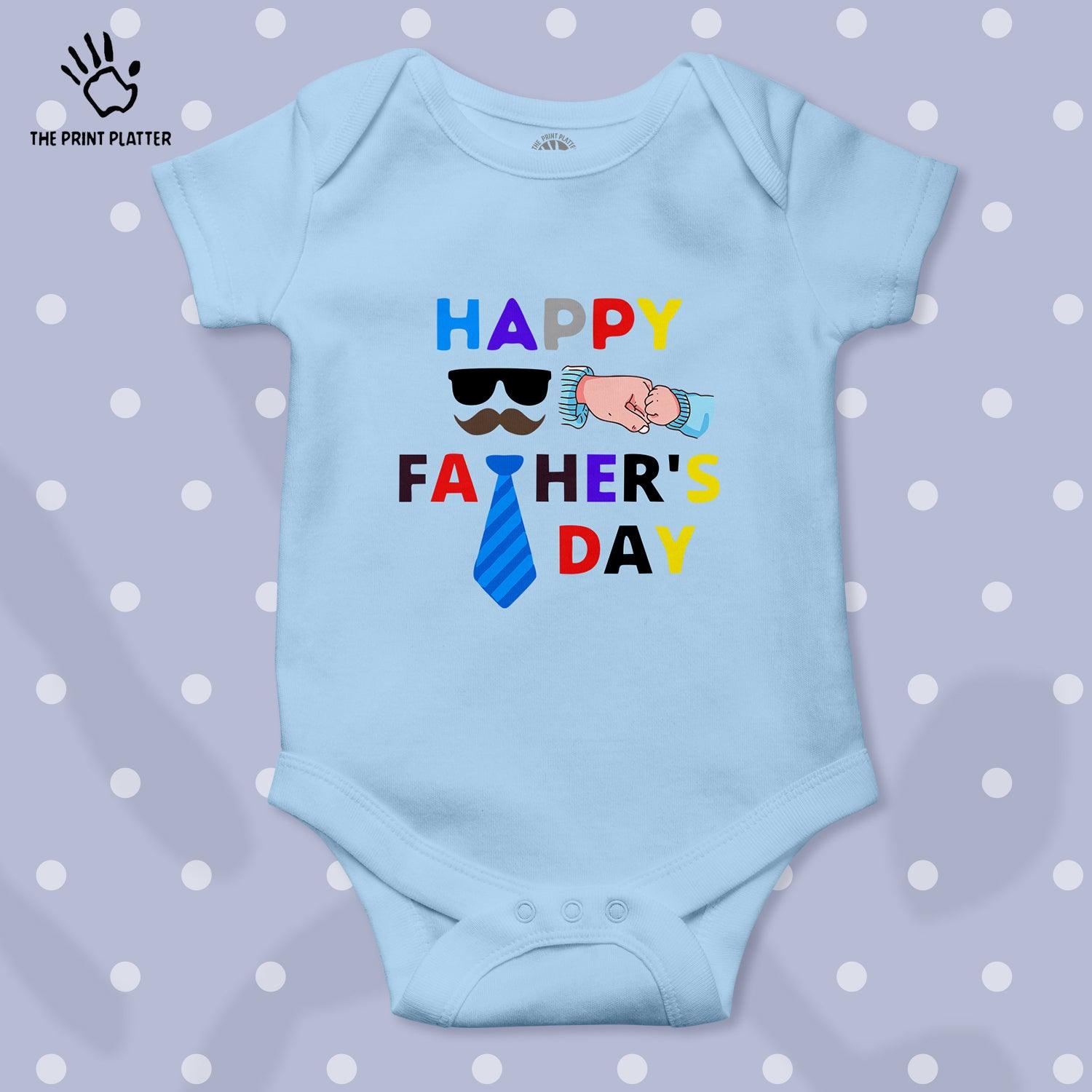 Happy Father's Day Unisex Half Sleeve Romper