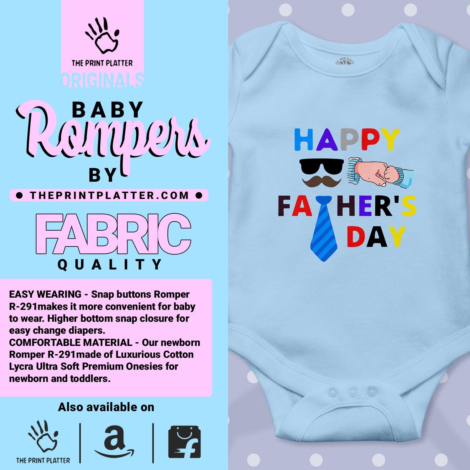 Happy Father's Day Unisex Half Sleeve Romper