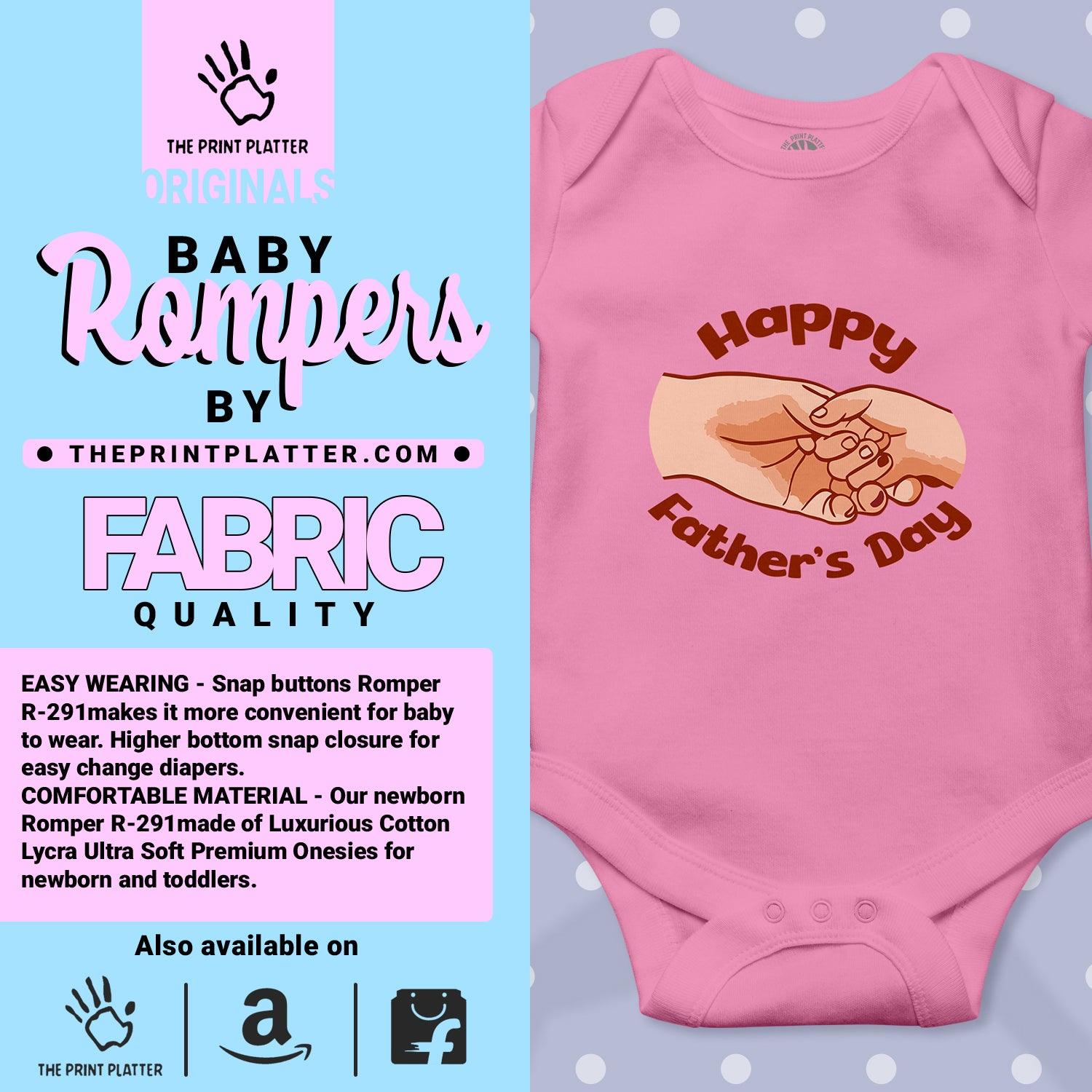 Happy Father's Day Unisex Half Sleeve Romper