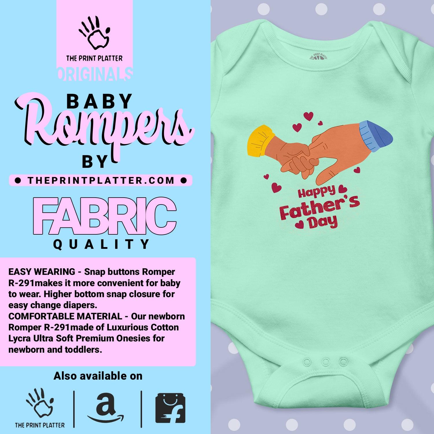 Happy Father's Day Unisex Half Sleeve Romper