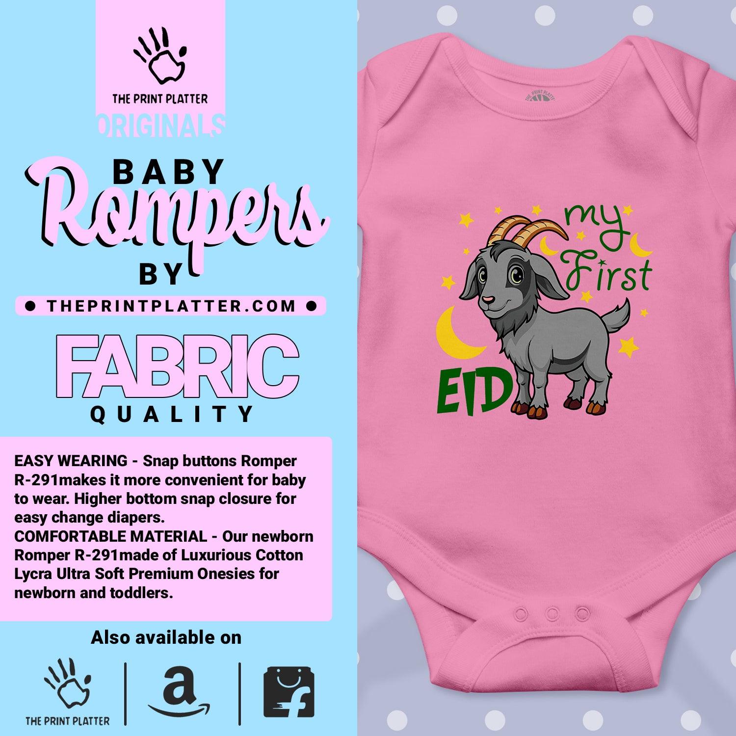 My First Eid Unisex Half Sleeve Romper