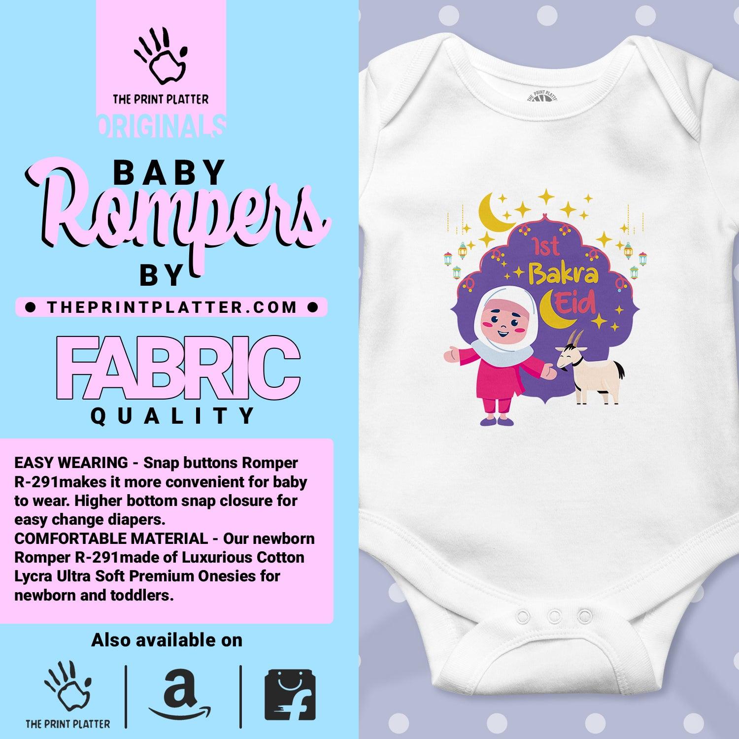 1st Bakra Eid Unisex Half Sleeve Romper