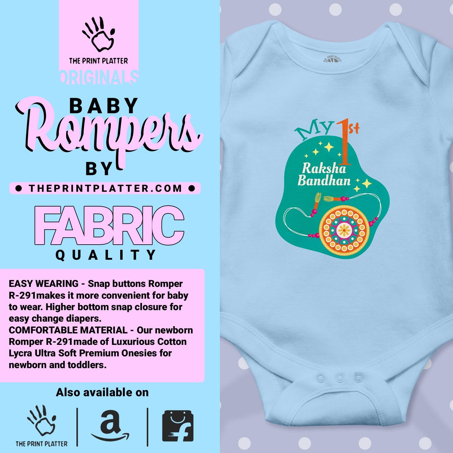 My 1st Raksha Bandhan Unisex Half Sleeve Romper
