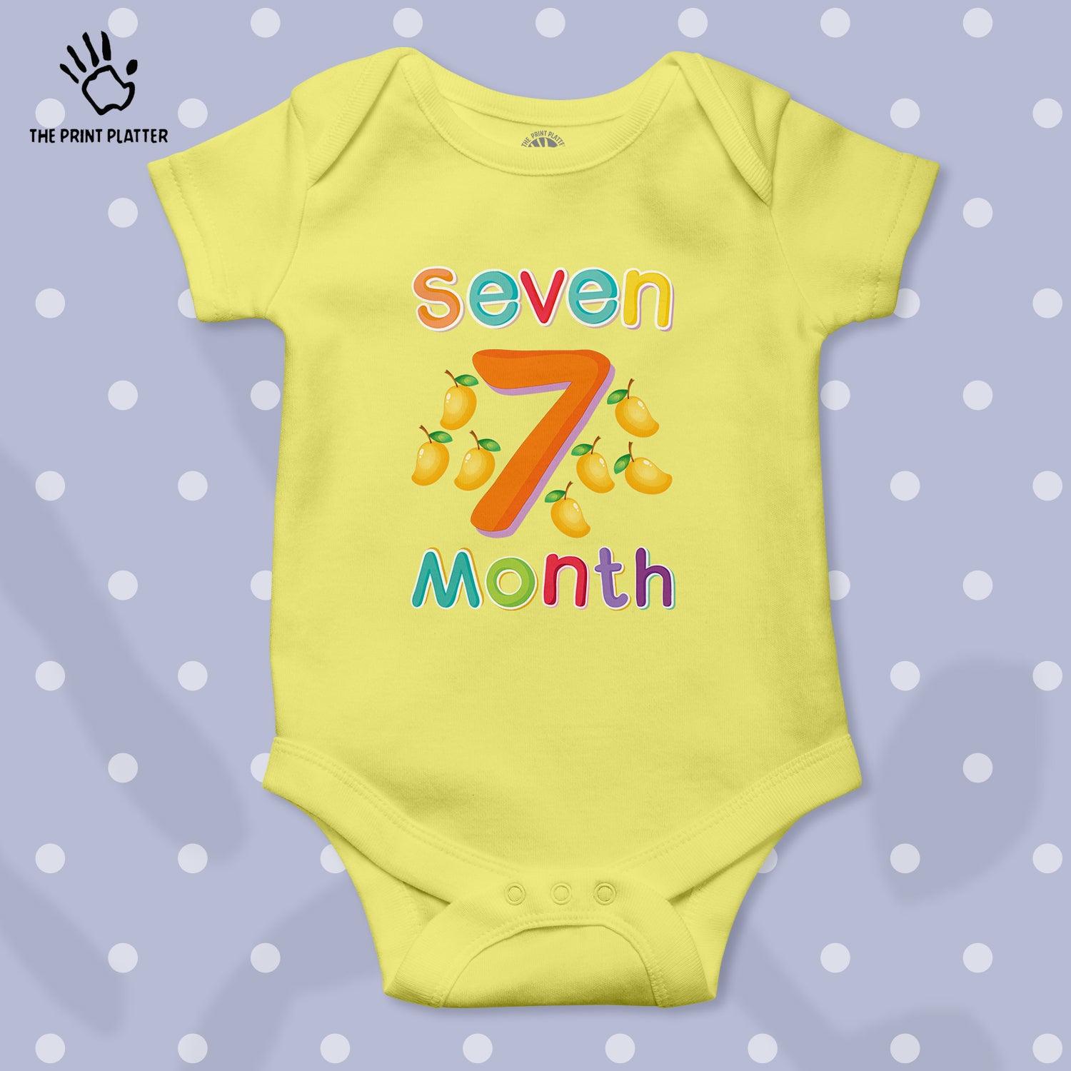 Seven Month Mango Unisex Half Sleeve Romper