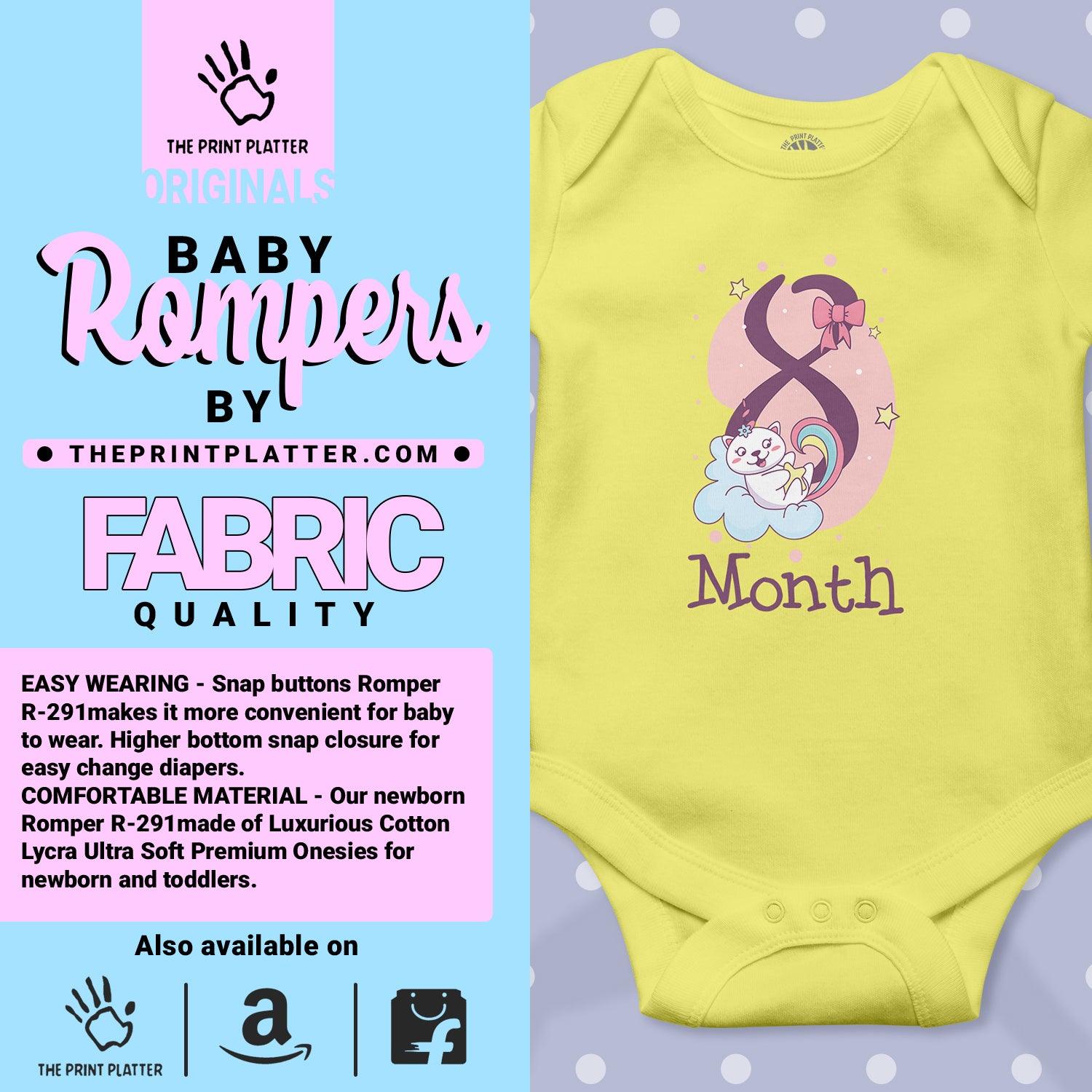 8 Month Unisex Half Sleeve Romper