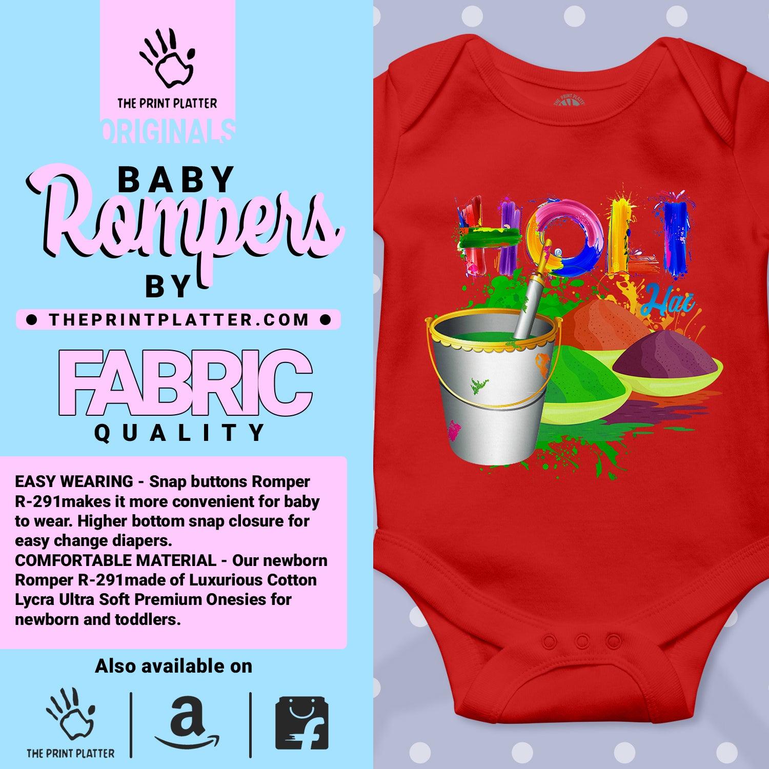 Holi Hai Unisex Half Sleeve Romper