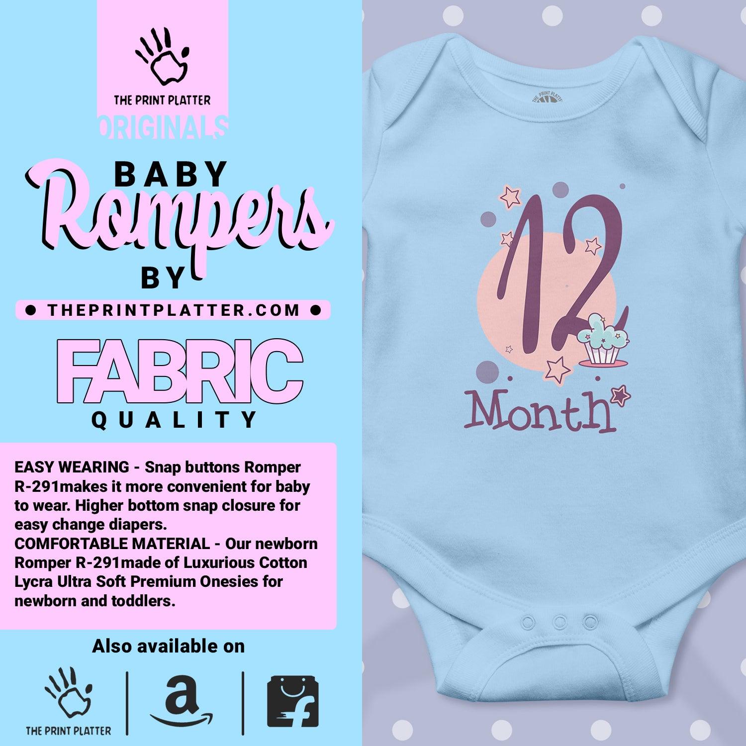 12 Month Unisex Half Sleeve Romper