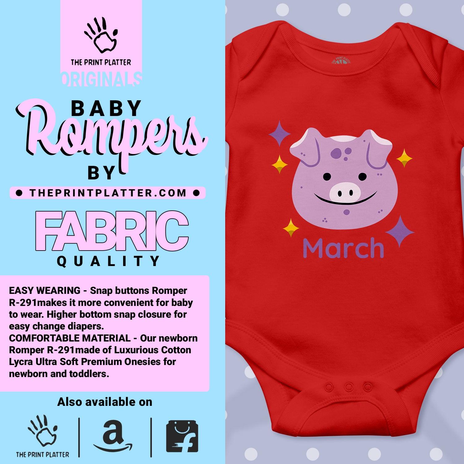 March Unisex Half Sleeve Romper