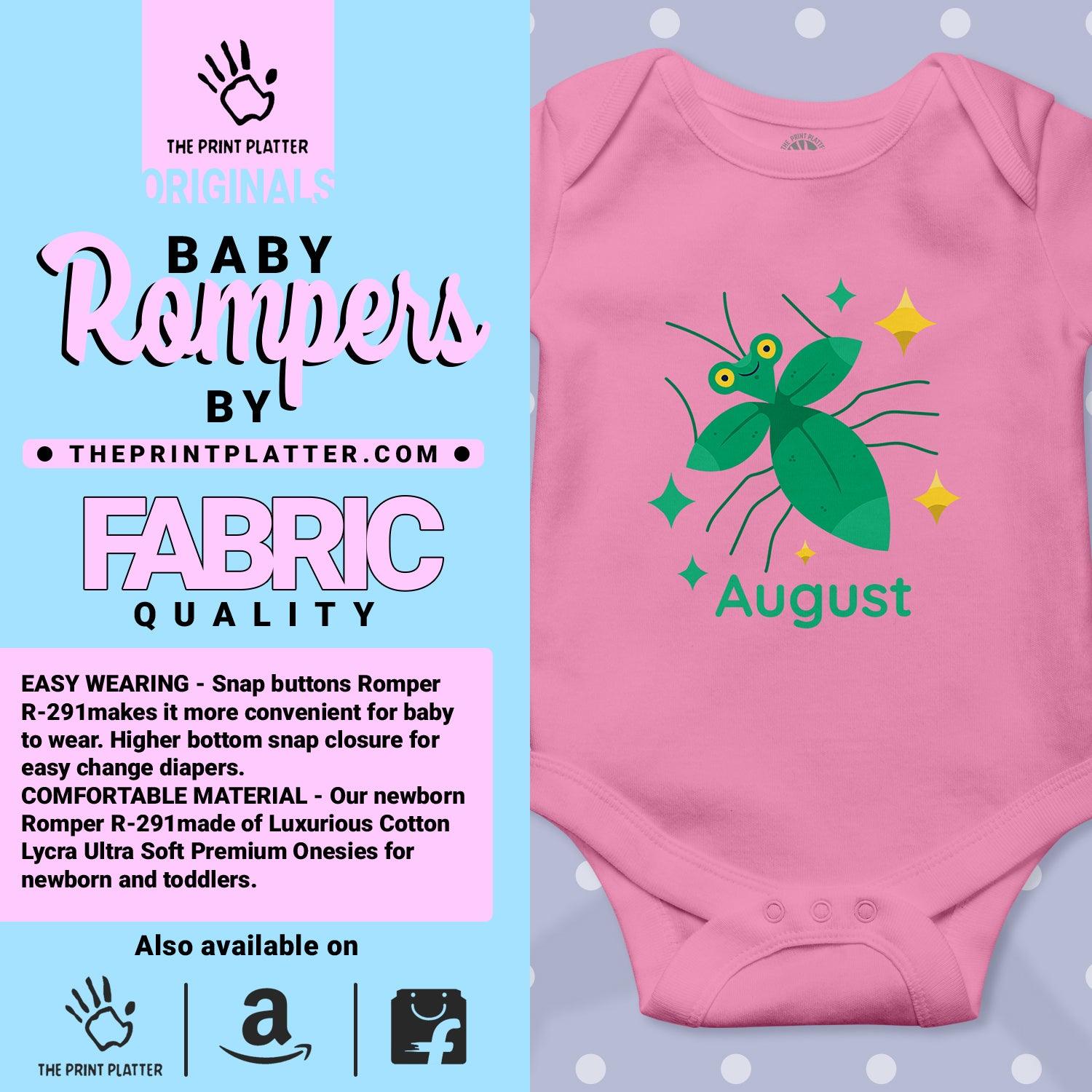 August Unisex Half Sleeve Romper