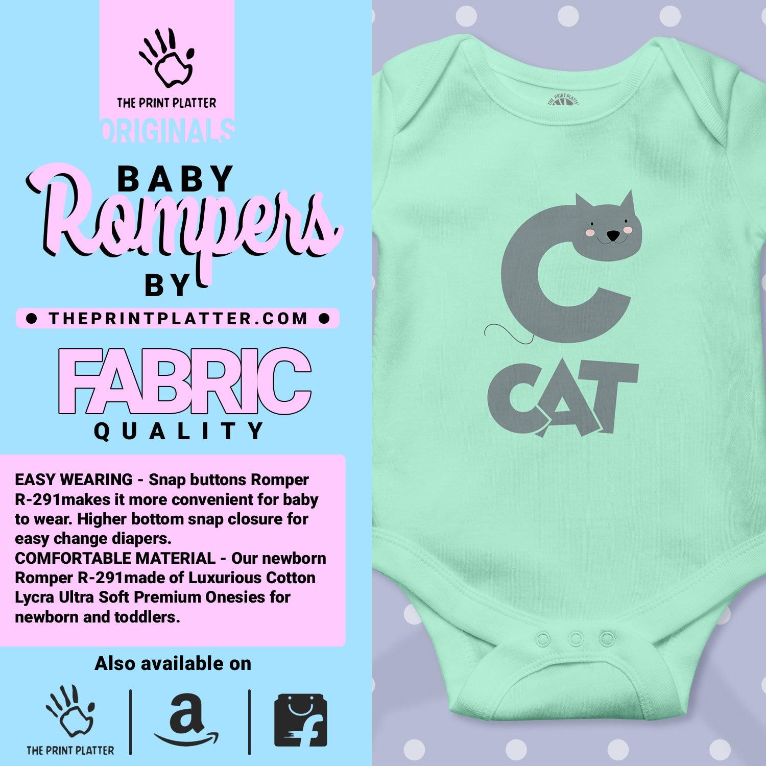 C - Cat Unisex Half Sleeve Romper