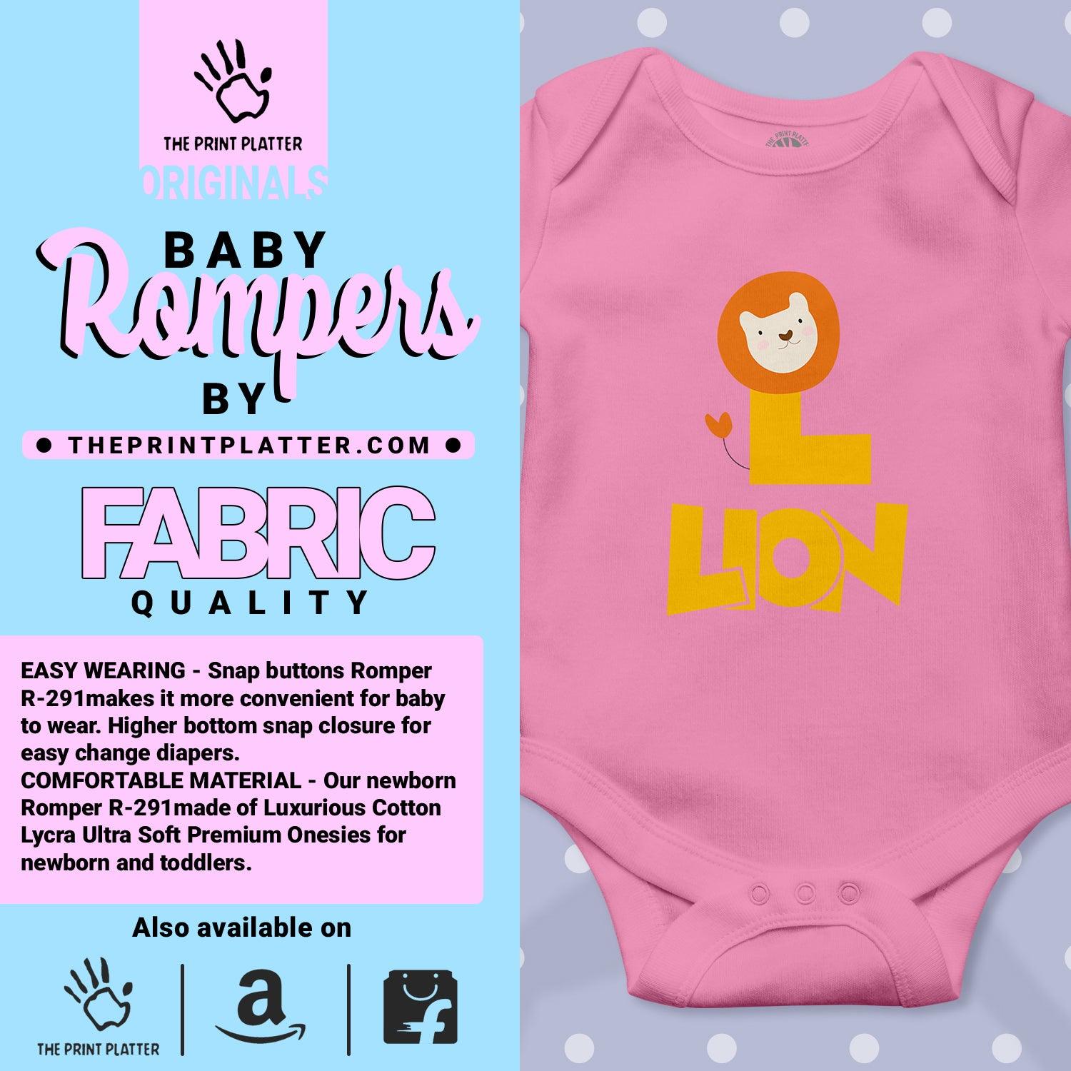 L - Lion Unisex Half Sleeve Romper