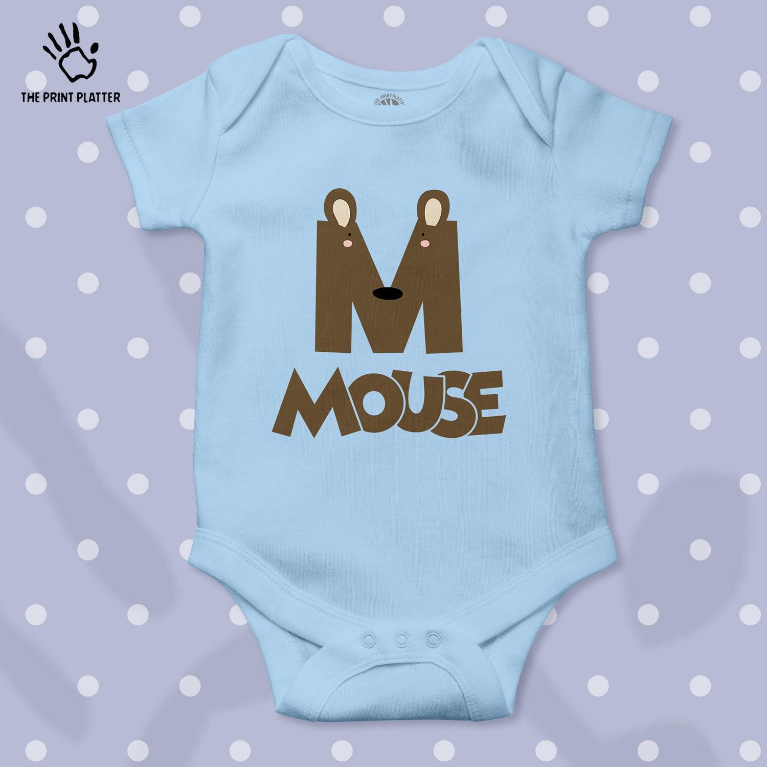 M - Mouse Unisex Half Sleeve Romper