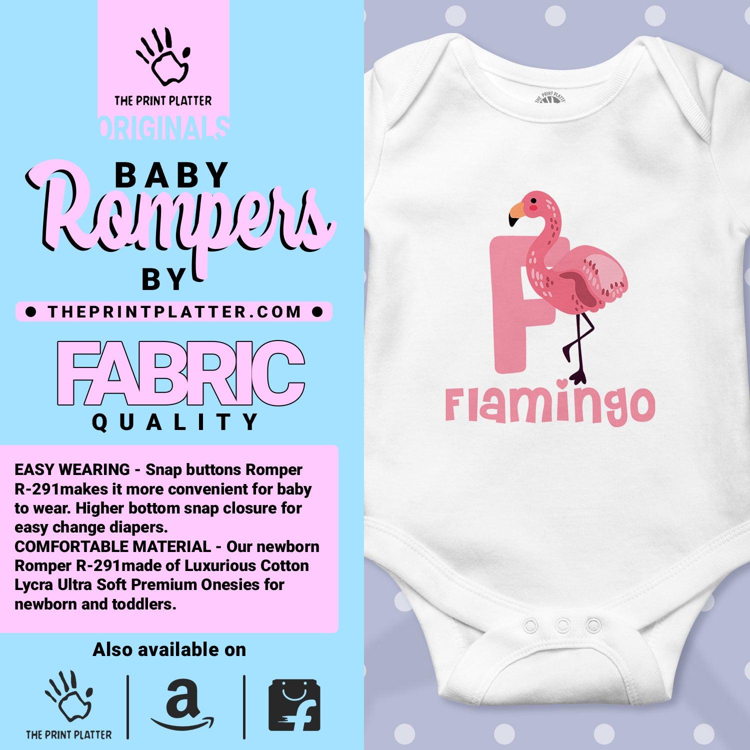 Flamingo Unisex Half Sleeve Romper