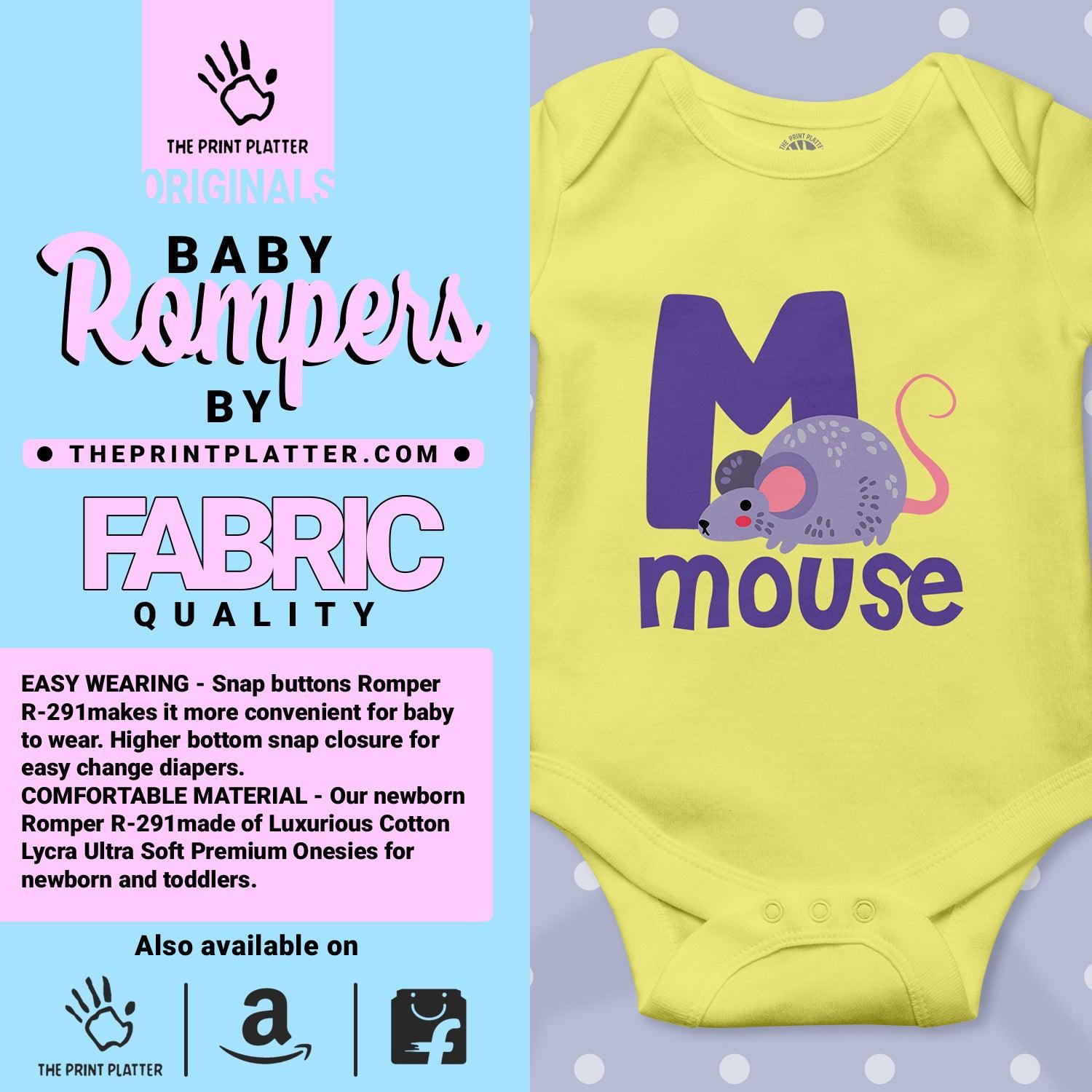 Mouse Unisex Half Sleeve Romper