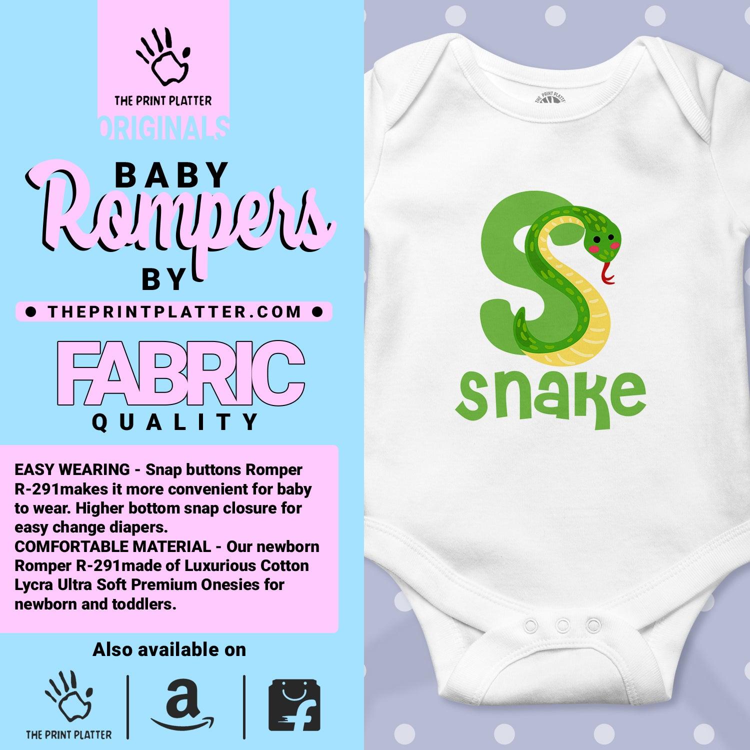 Snake Unisex Half Sleeve Romper